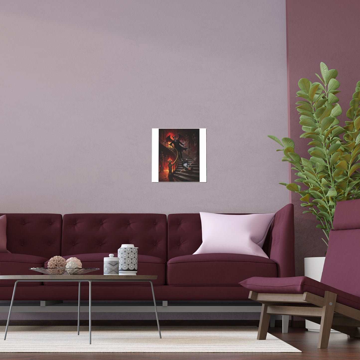 Indoor and Outdoor Silk Posters - devil and maid