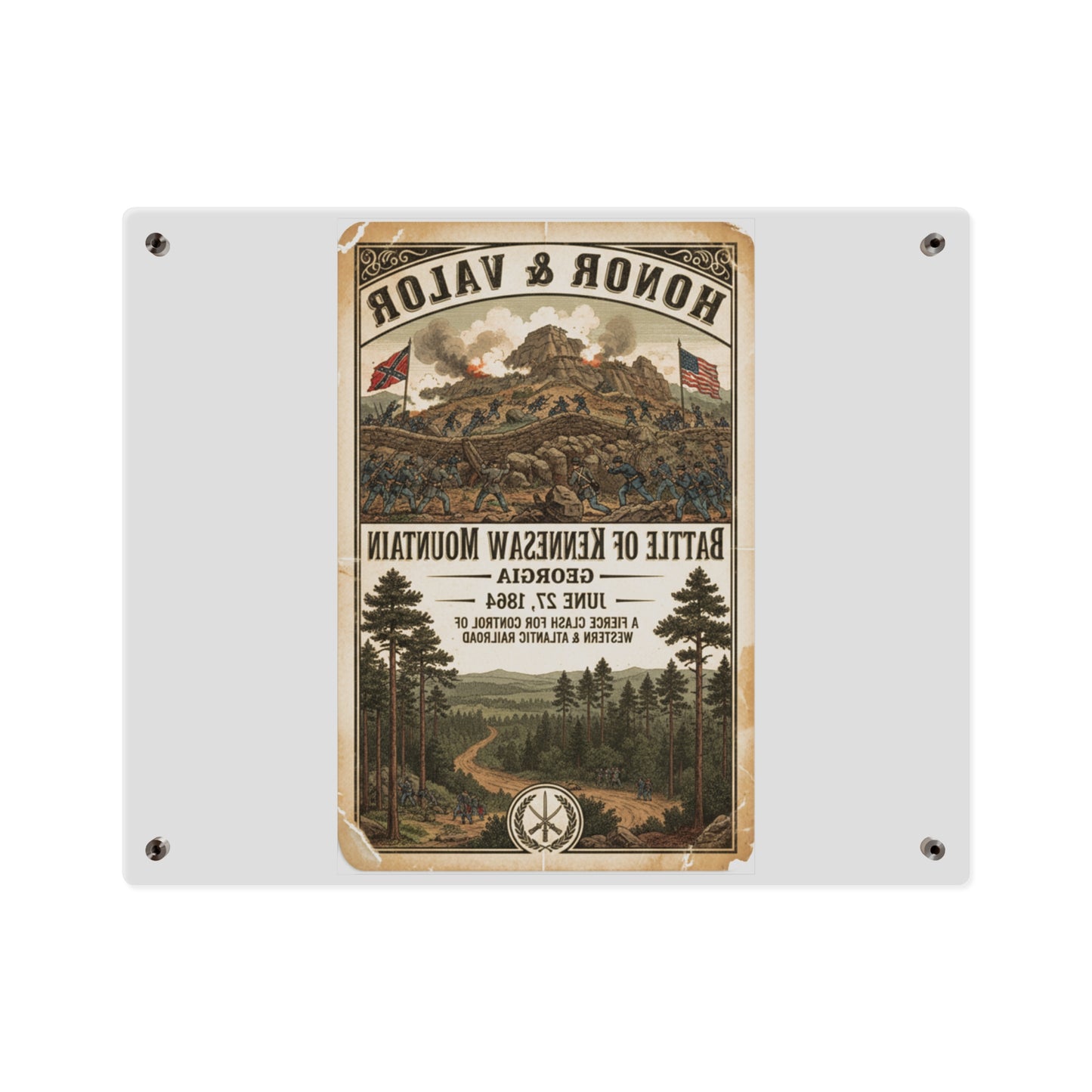 Acrylic Wall Art Panel - Battle of Kennesaw Mountain