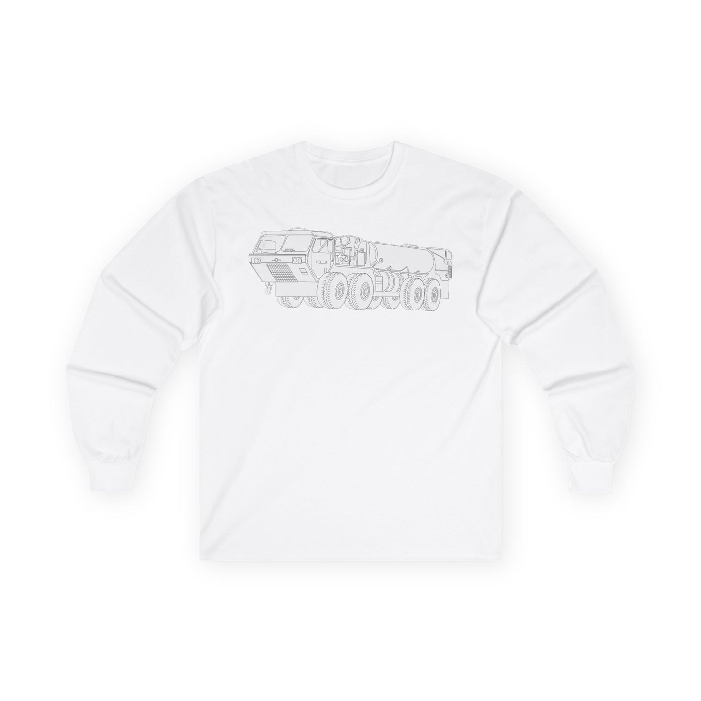 Unisex Ultra Cotton Long Sleeve Tee - Vehicle - Fuel Truck - Front Left Oblique X 300