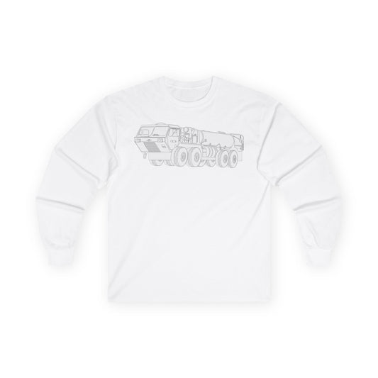 Unisex Ultra Cotton Long Sleeve Tee - Vehicle - Fuel Truck - Front Left Oblique X 300