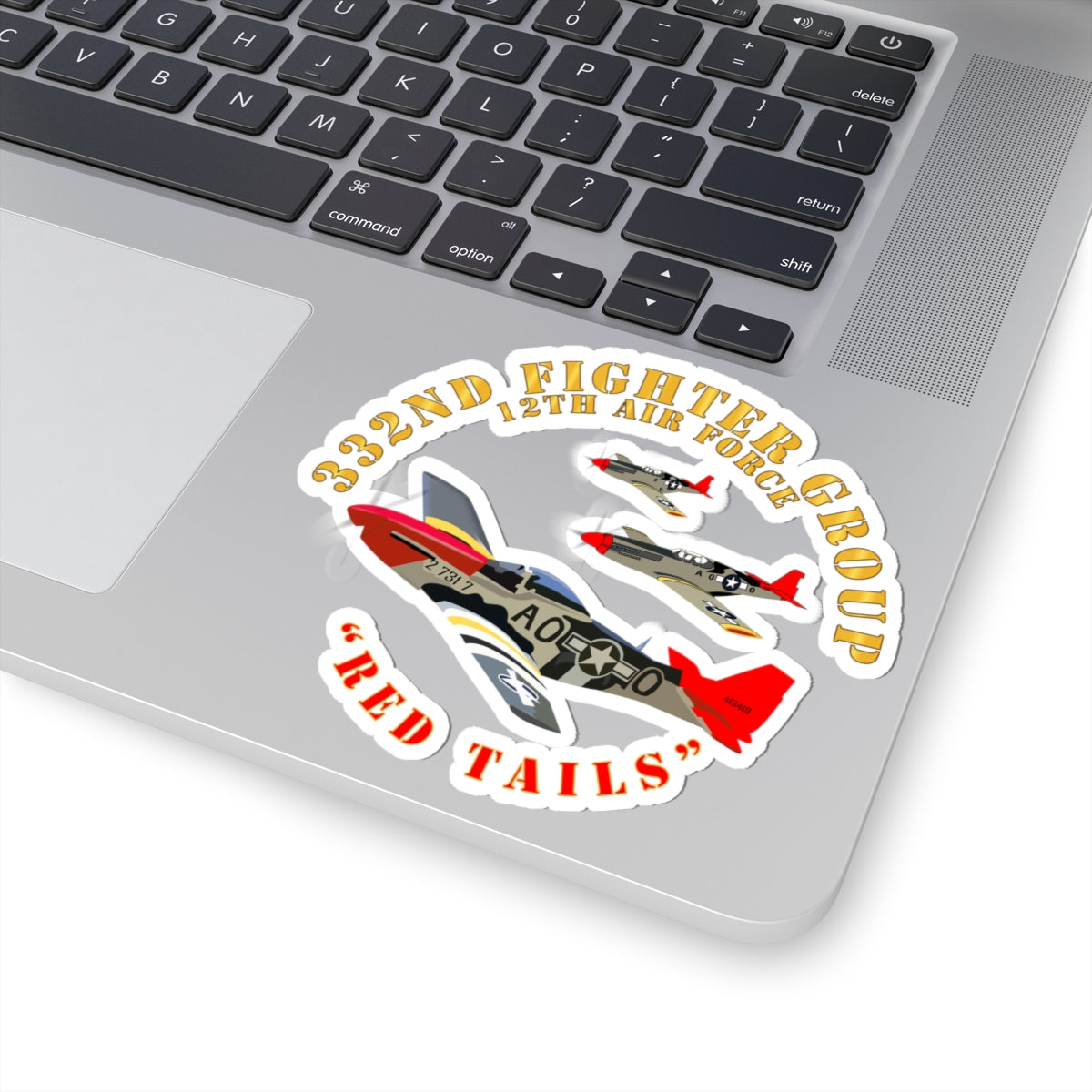 Kiss-Cut Stickers - AAC - 332nd Fighter Group - 12th AF - Red Tail