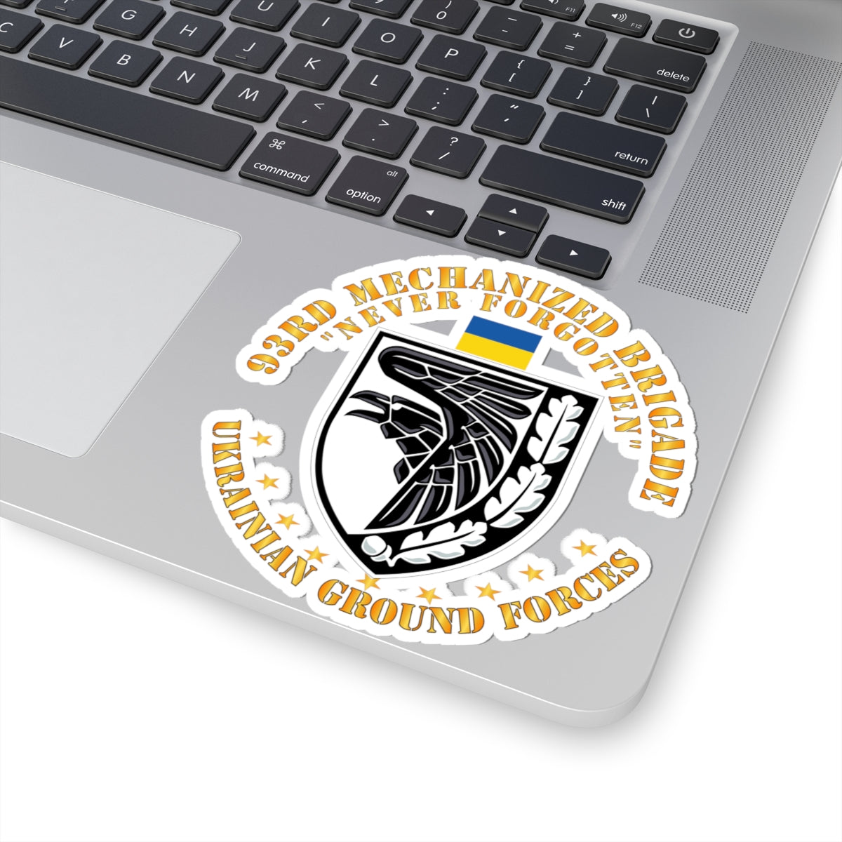 Kiss-Cut Stickers - Ukraine - 93rd Mechanized Brigade - Never Forgotten X 300