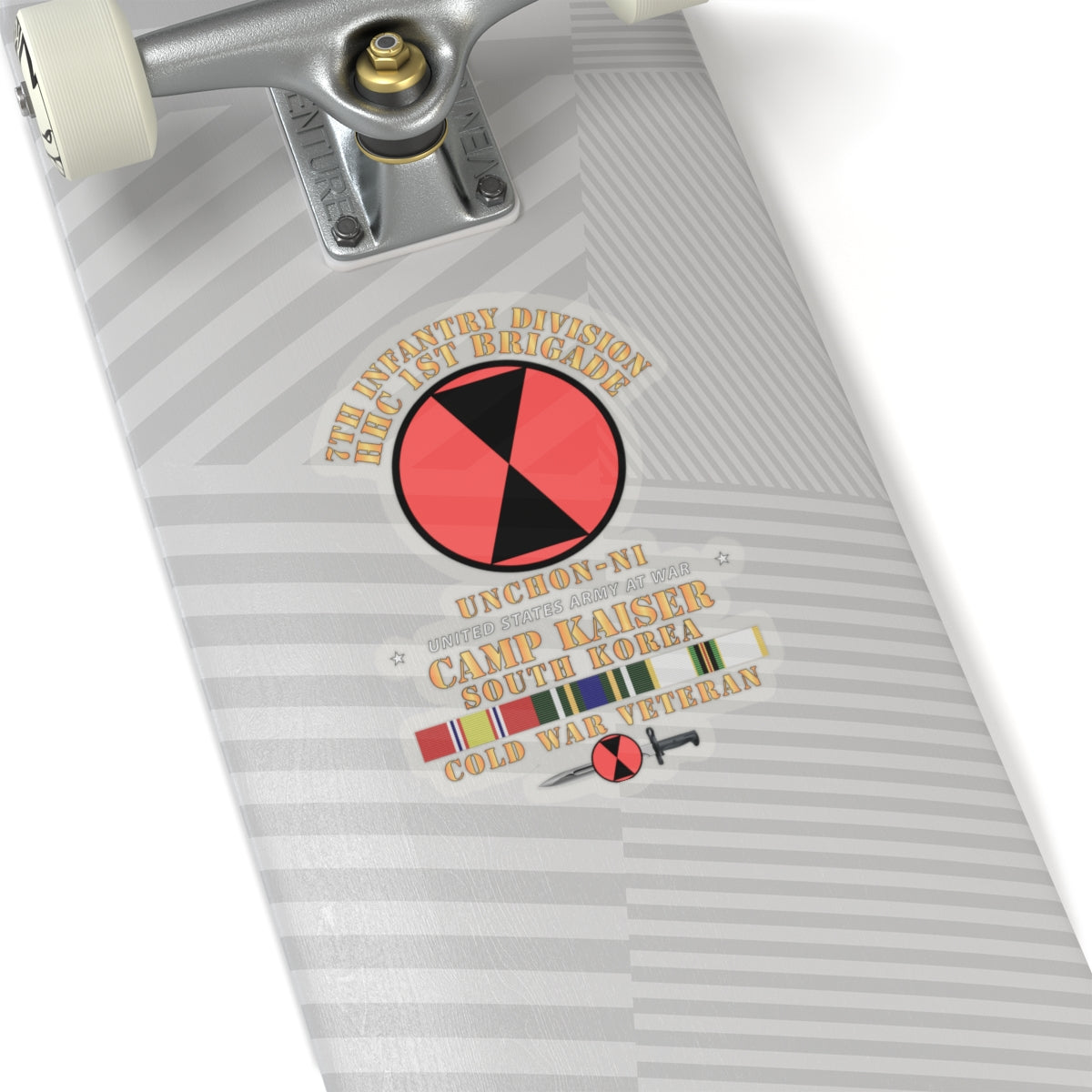 Kiss-Cut Stickers - HHC 1st Brigade - 7th ID - Camp Kaiser Korea - Unchon-Ni
