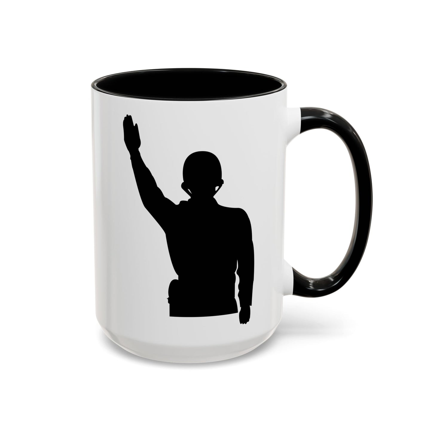 Accent Coffee Mug (11oz & 15oz) - Army - Soldier - Halt - Silhouette X 300