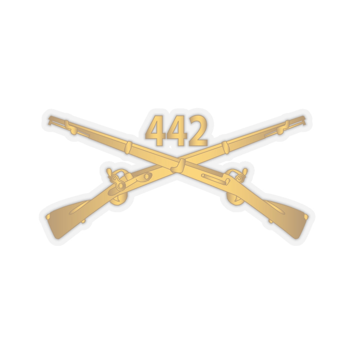 Kiss-Cut Stickers - 442nd Infantry Regiment - wo Txt w Br X 300
