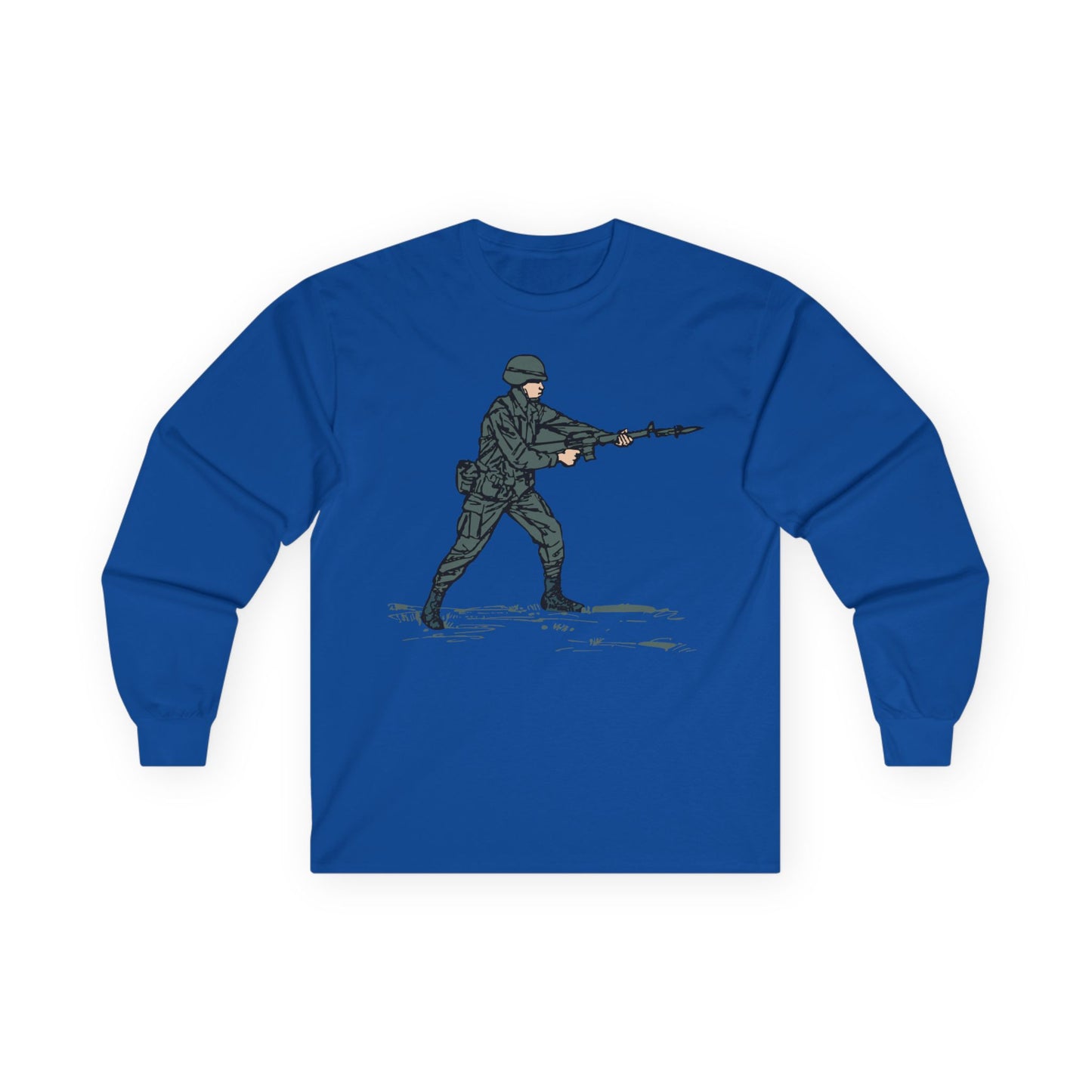 Unisex Ultra Cotton Long Sleeve Tee - Bayonet Training-Modified Thrust X 300