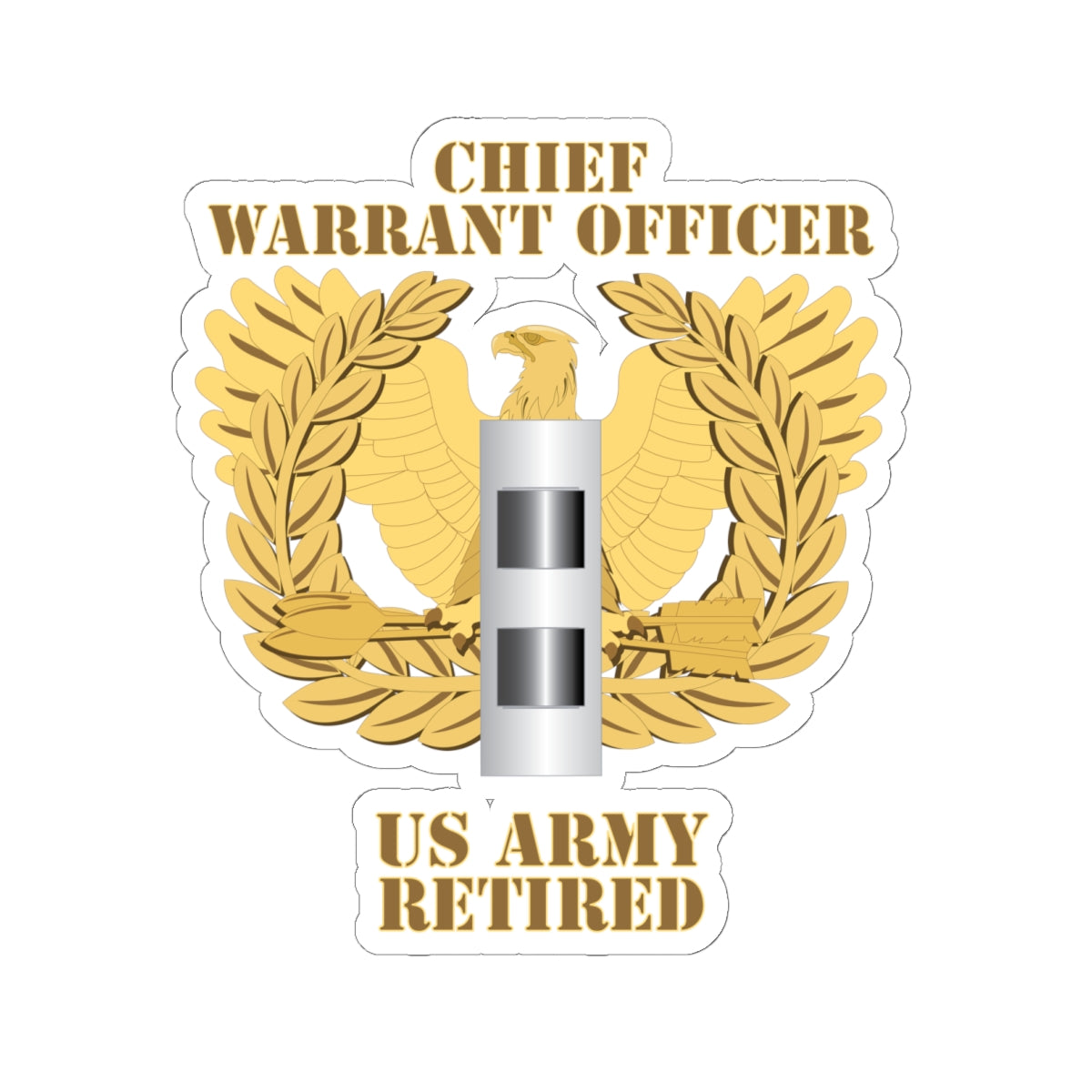 Kiss-Cut Stickers - Emblem - Warrant Officer - CW2