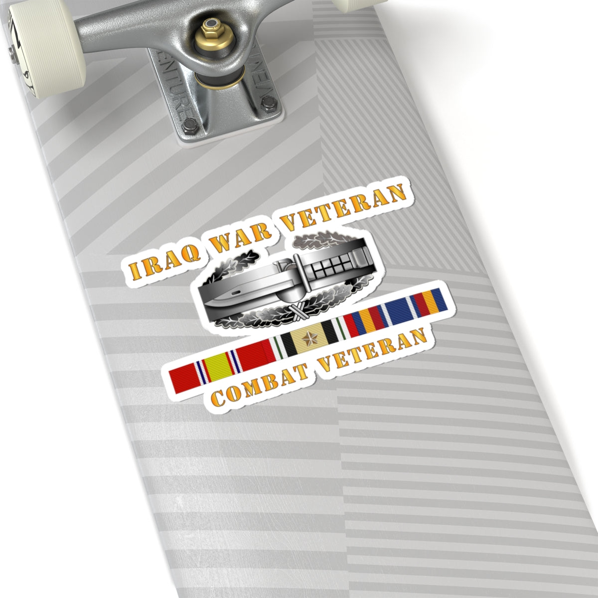 Kiss-Cut Stickers - Iraq War Veteran - Combat Action Badge w CAB IRAQ SVC