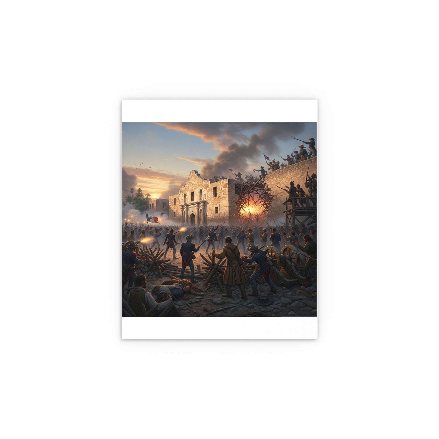 Indoor and Outdoor Silk Posters - Battle of the Alamo
