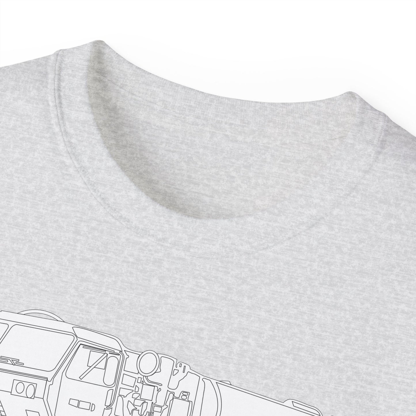 Unisex Ultra Cotton Tee - Vehicle - Fuel Truck - Front Left Oblique X 300