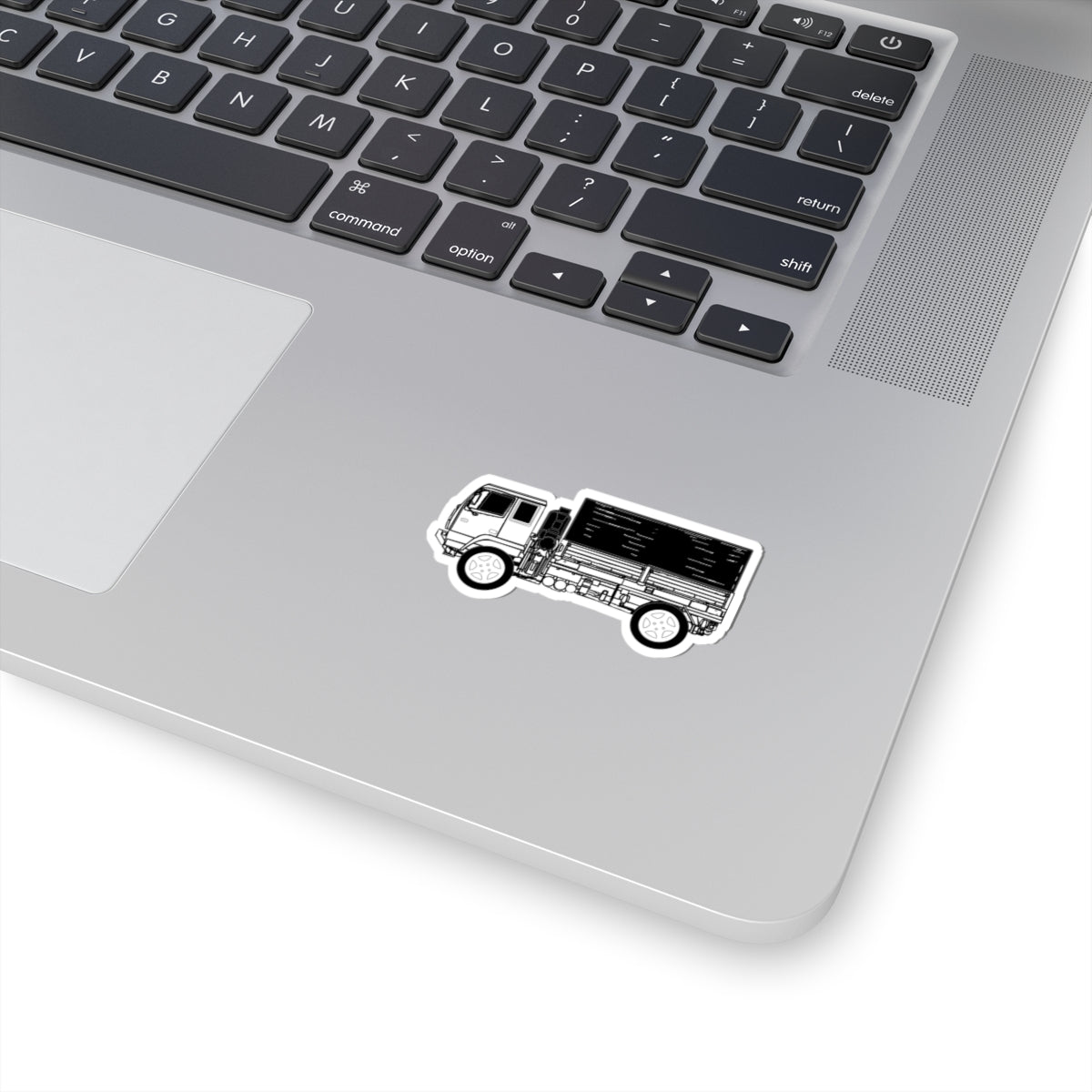 Kiss-Cut Stickers - Vehicle - LMTV - M1078 - Side - BW X 300