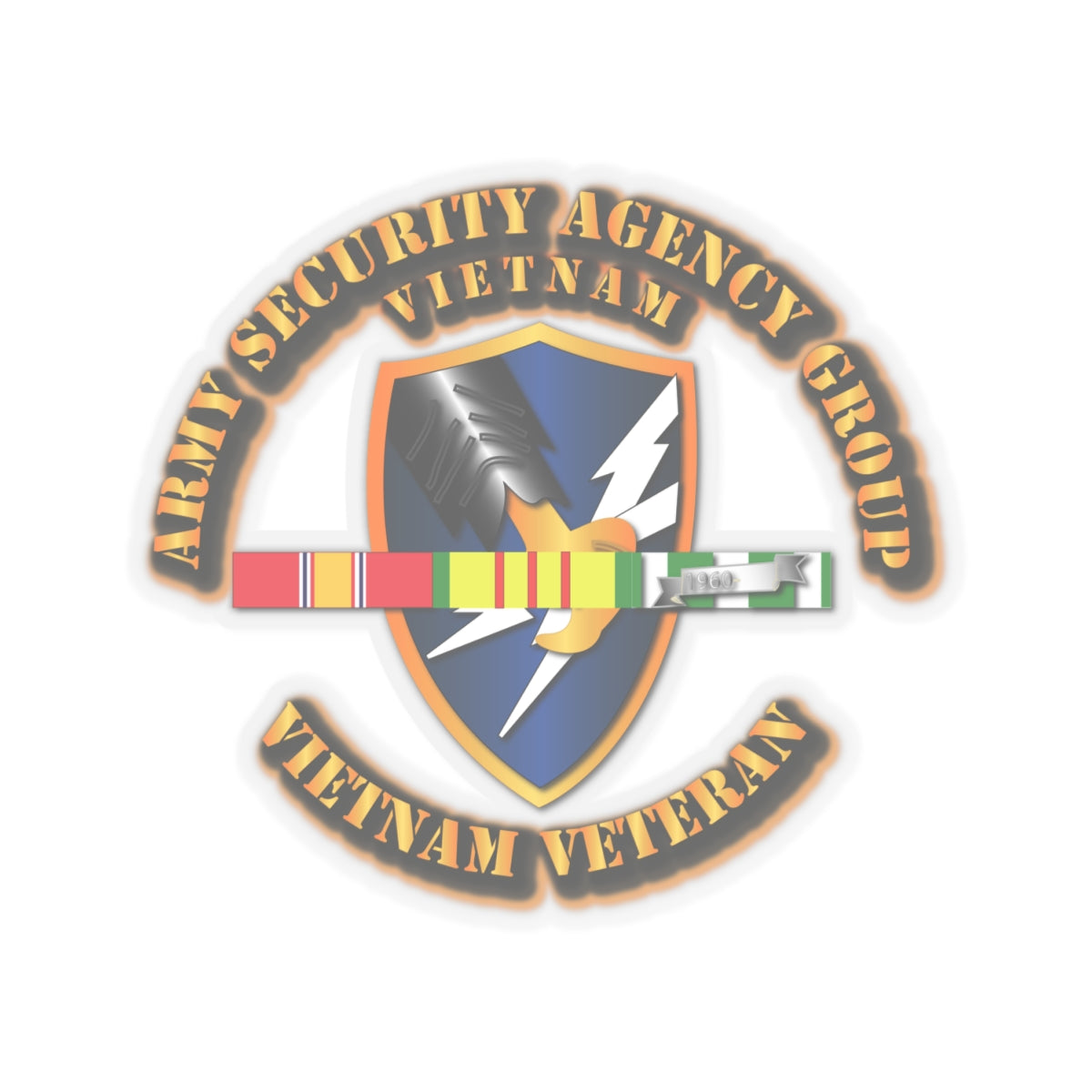 Kiss-Cut Stickers - Security Agency Group w SVC Ribbons