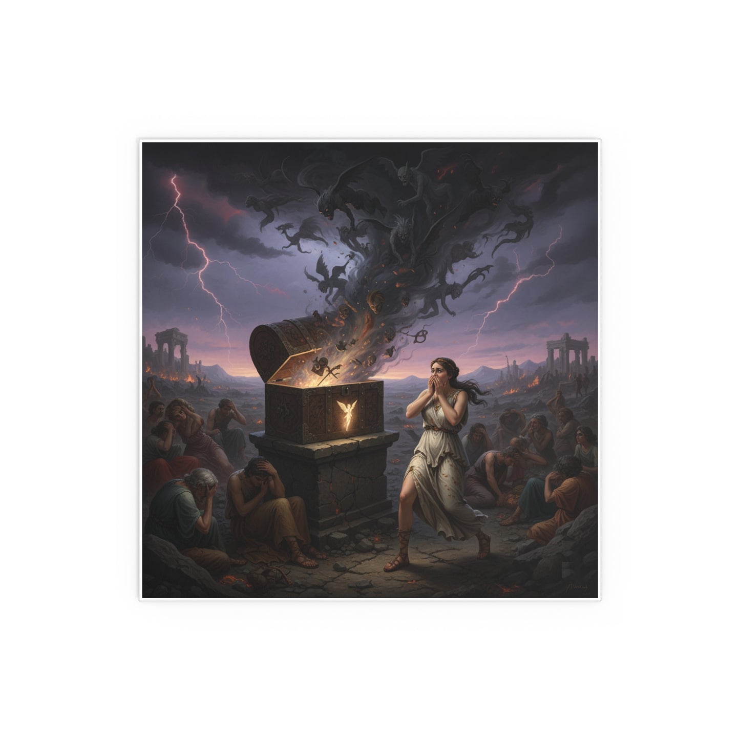 Indoor and Outdoor Silk Posters - Pandoras box