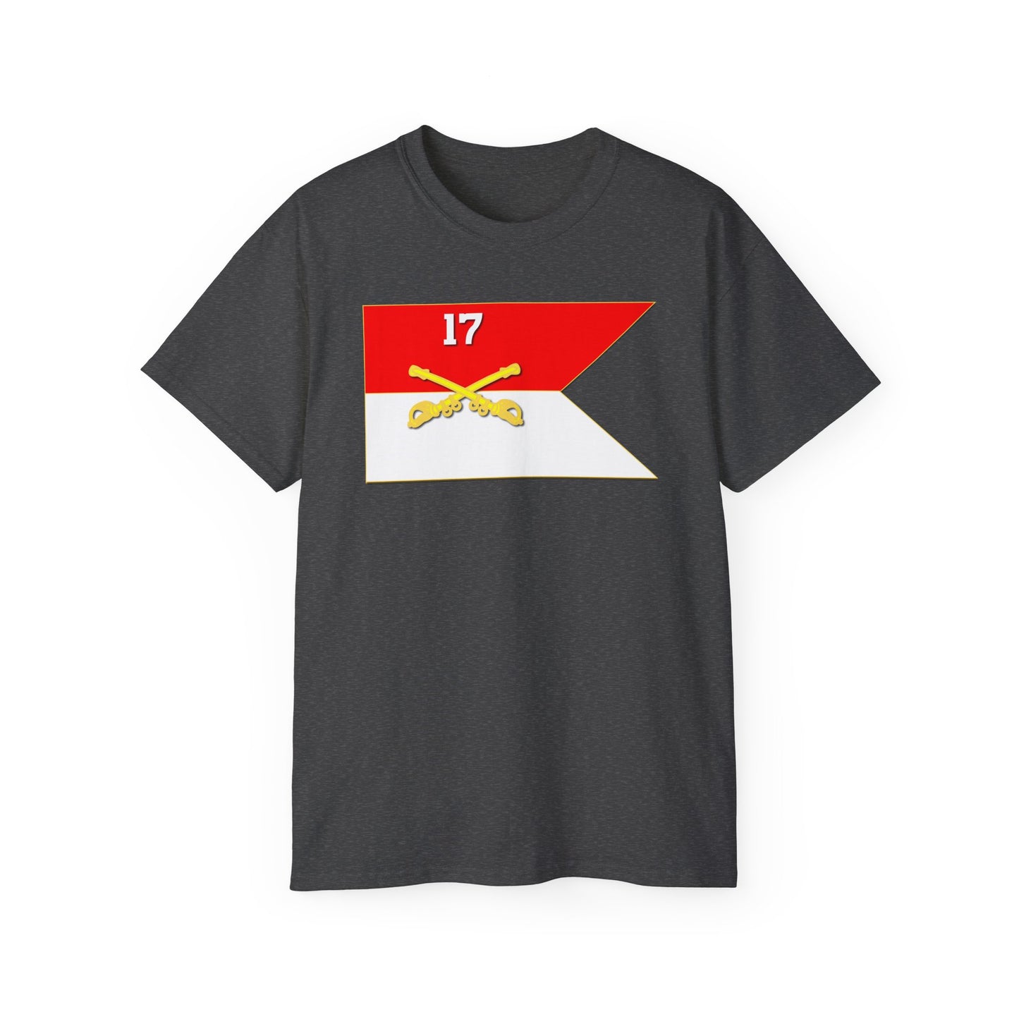 Unisex Ultra Cotton Tee - 17th Cavalry Guidon
