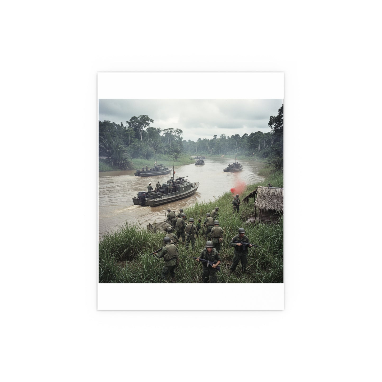 Indoor and Outdoor Silk Posters - MRF - 9th Infantry in the Mekong - Vietnam