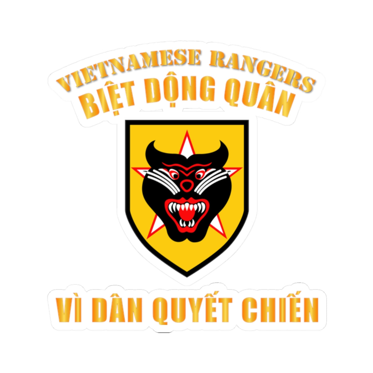 Kiss-Cut Stickers - Vietnam - Vietnamese Rangers