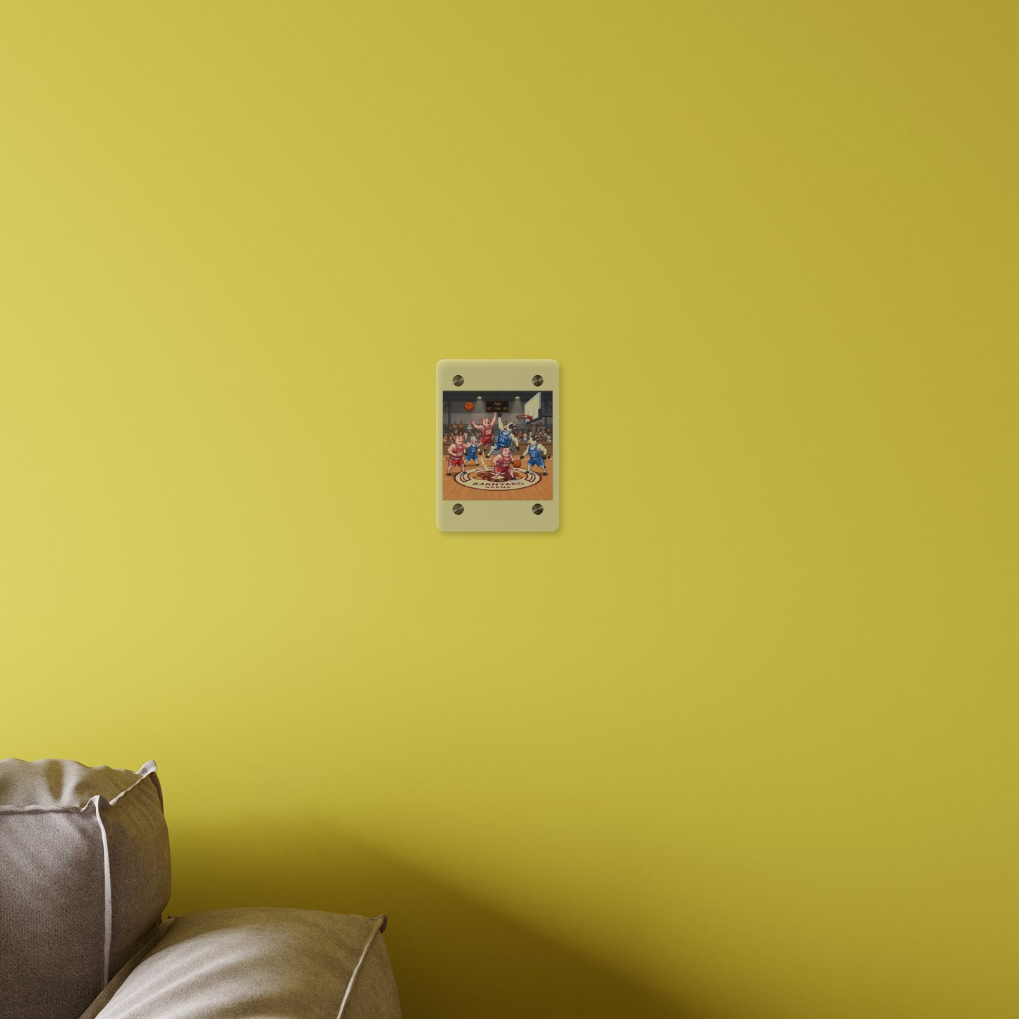 Acrylic Wall Art Panel - Pigs vs Cows