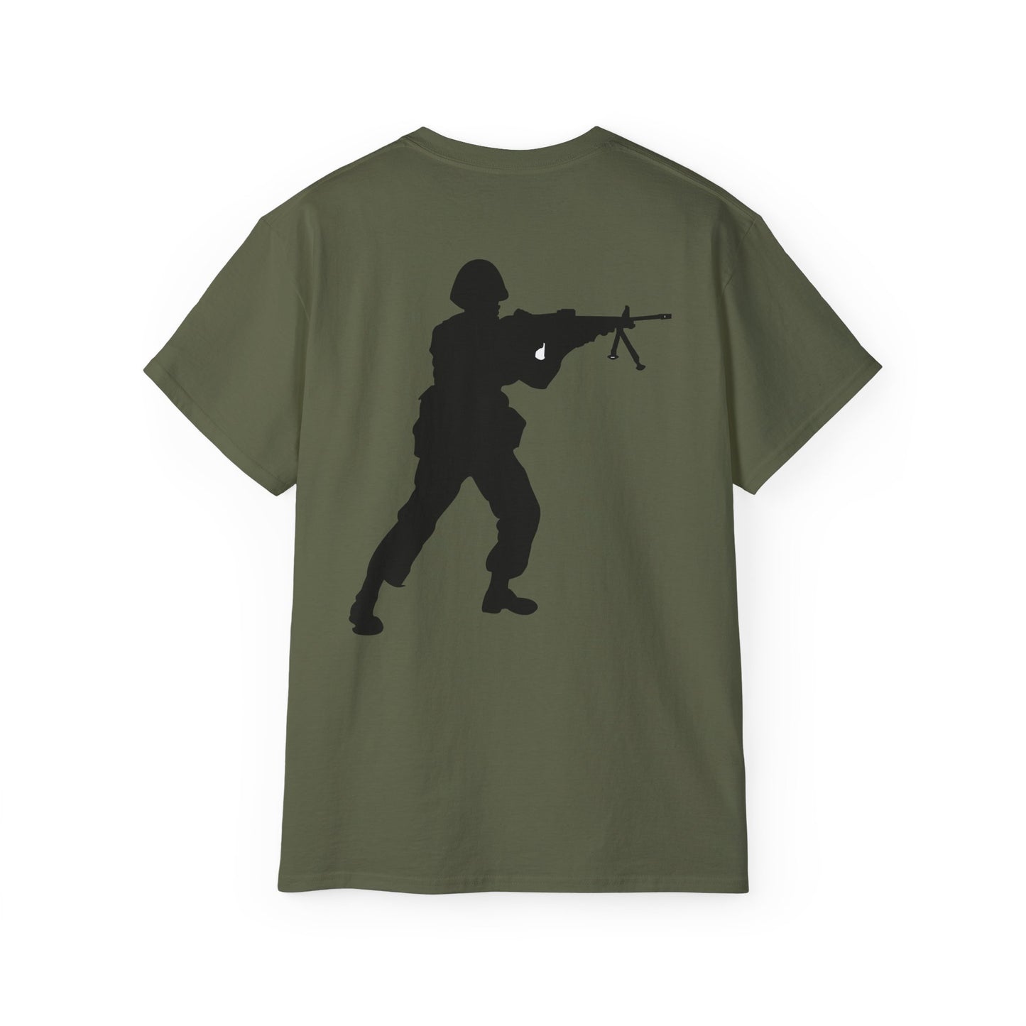 Unisex Ultra Cotton Tee - Army - Soldier - Halt - Silhouette X 300