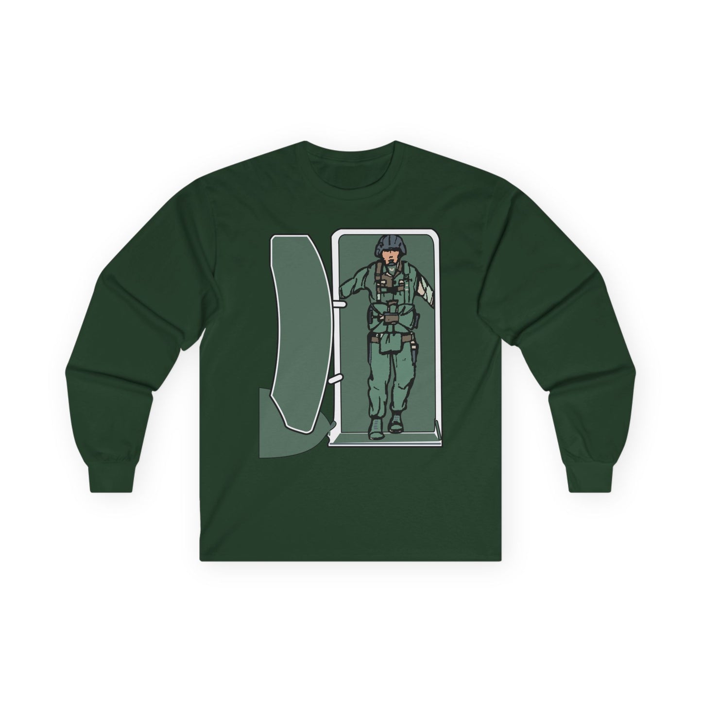 Unisex Ultra Cotton Long Sleeve Tee - Airborne - JM Door Check X 300