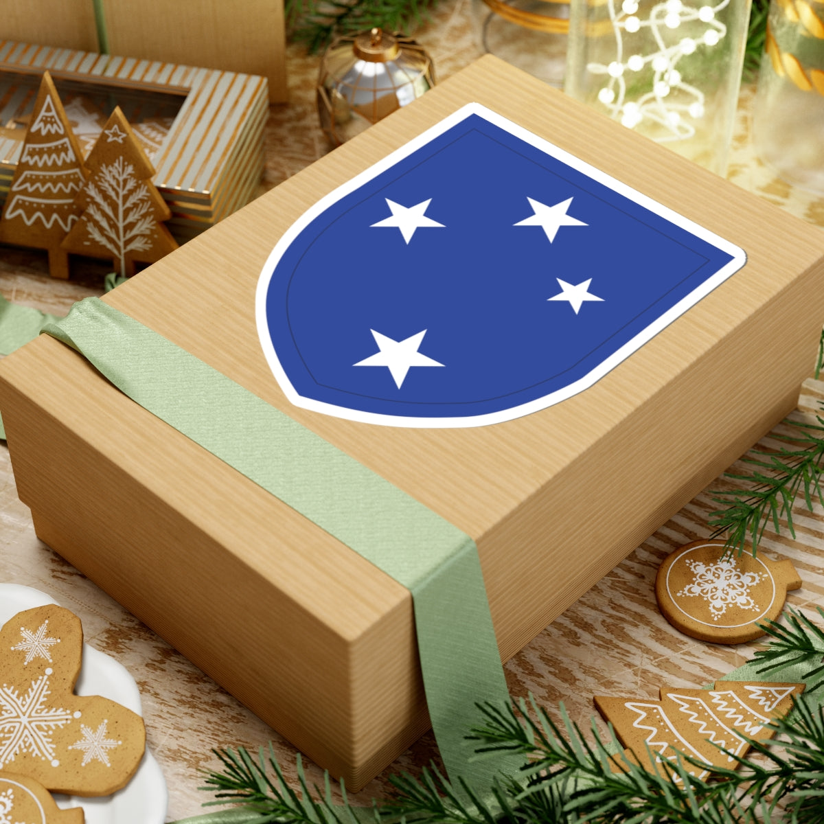 A kiss-Cut Stickers depicting the 23d Infantry Division.