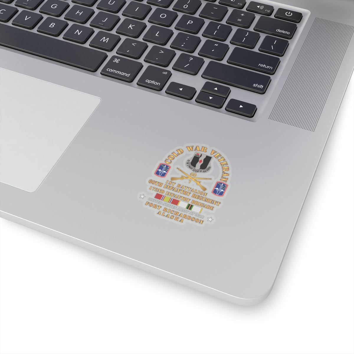 Kiss-Cut Stickers - Cold War Vet - 1st Bn, 60th Inf - 172nd In Bde - Ft Richardson AK w COLD SVC X 300