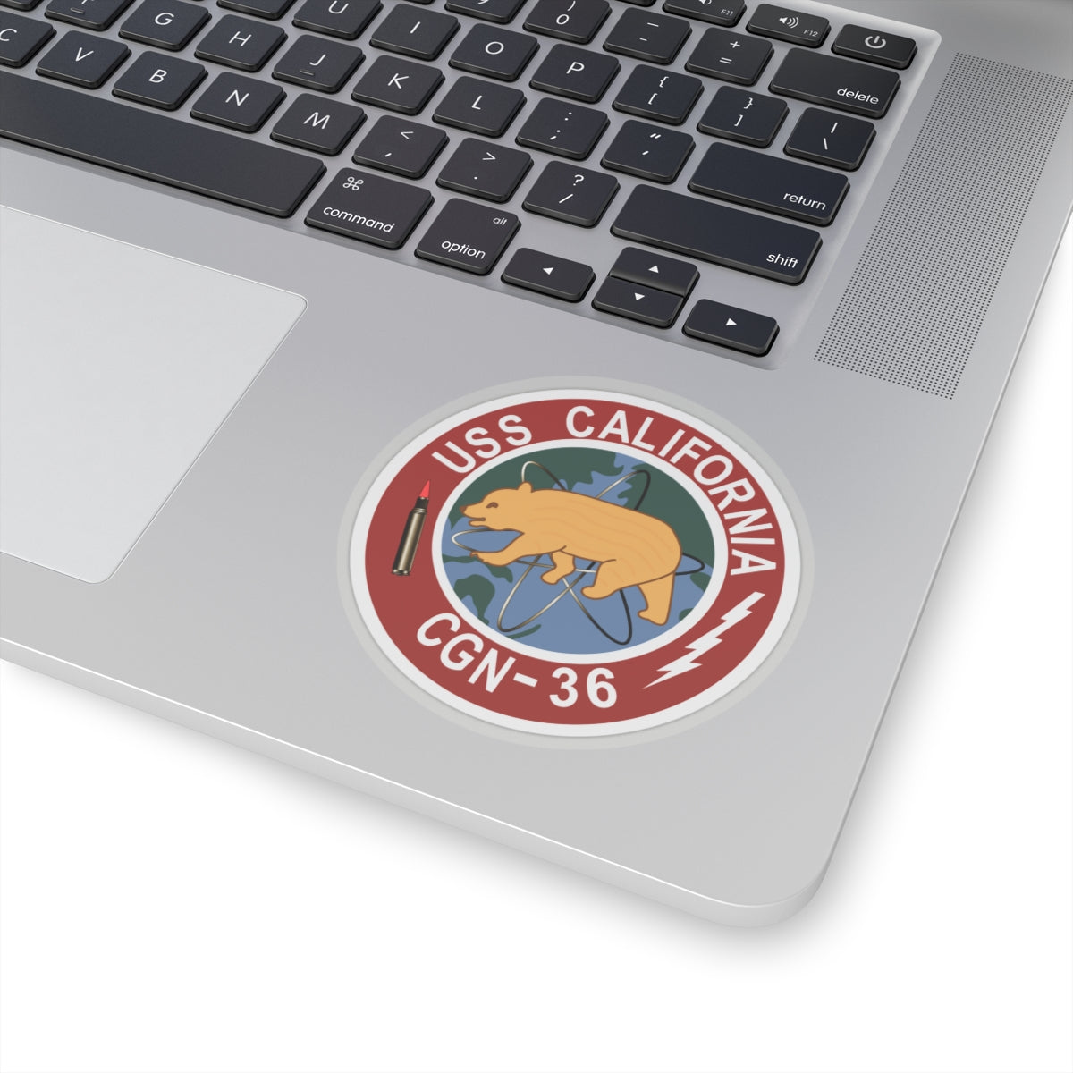 Kiss-Cut Stickers - Navy - USS California (CGN-36) wo Txt
