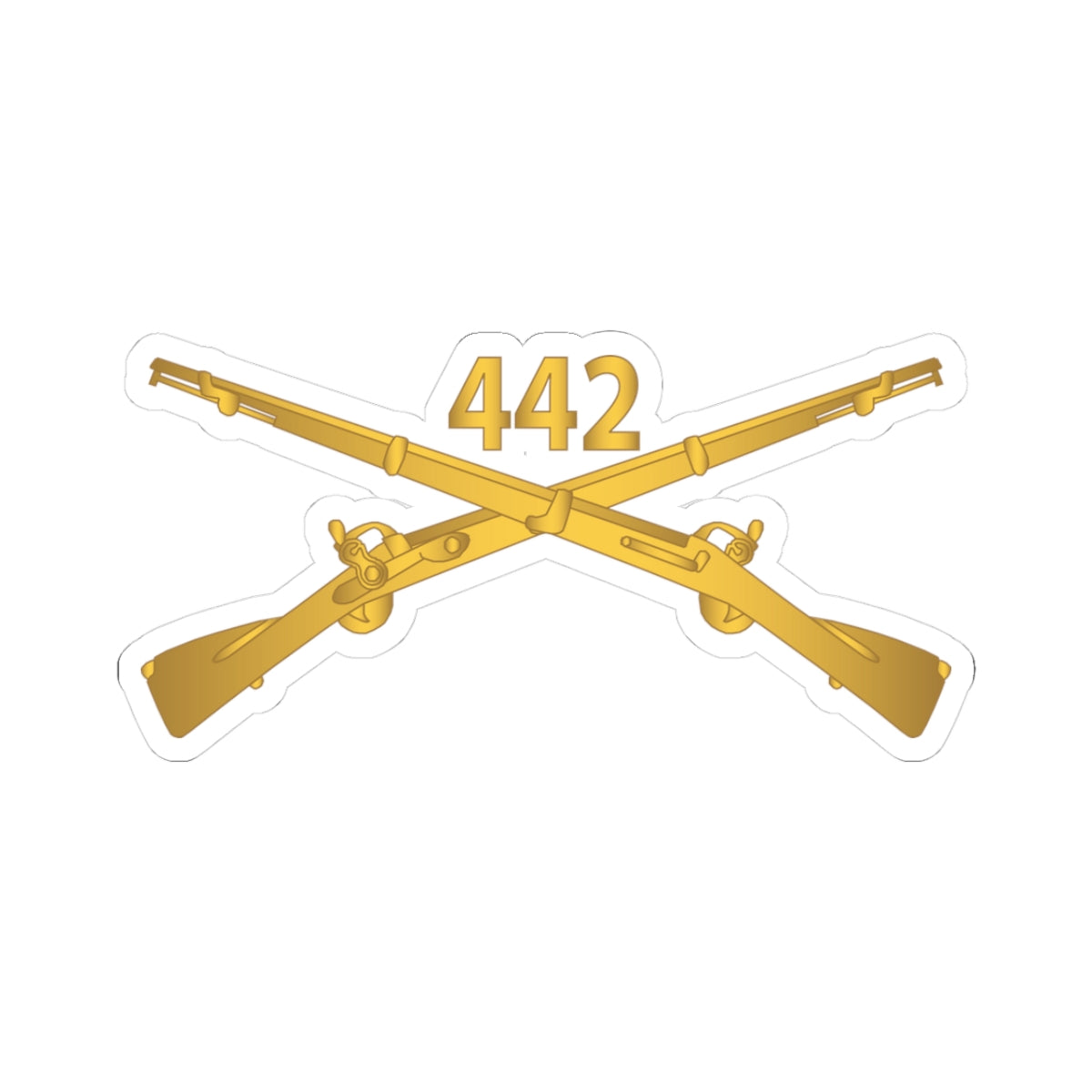 Kiss-Cut Stickers - 442nd Infantry Regiment - wo Txt w Br X 300