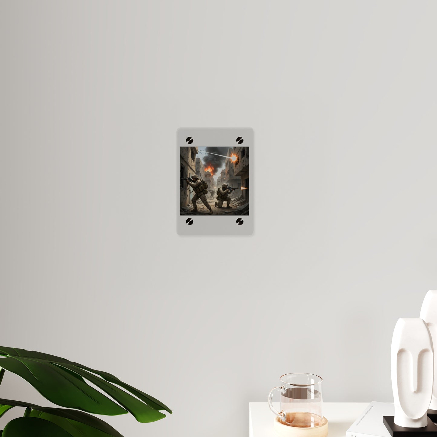 Acrylic Wall Art Panel - Marines in  the 2nd Battle of Fallujah