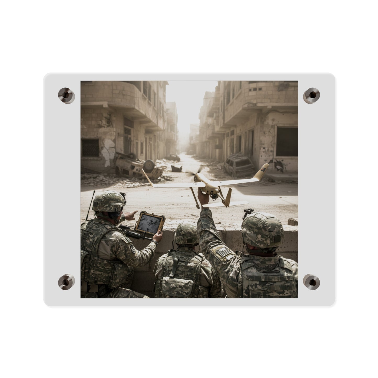 Acrylic Wall Art Panel - UAV Raven in Iraq war