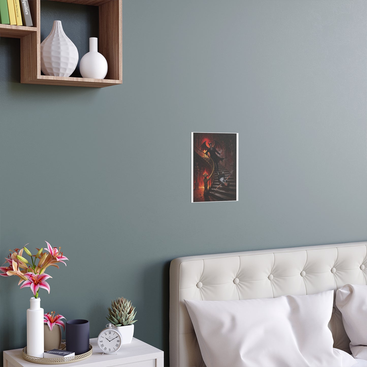 Indoor and Outdoor Silk Posters - devil and maid