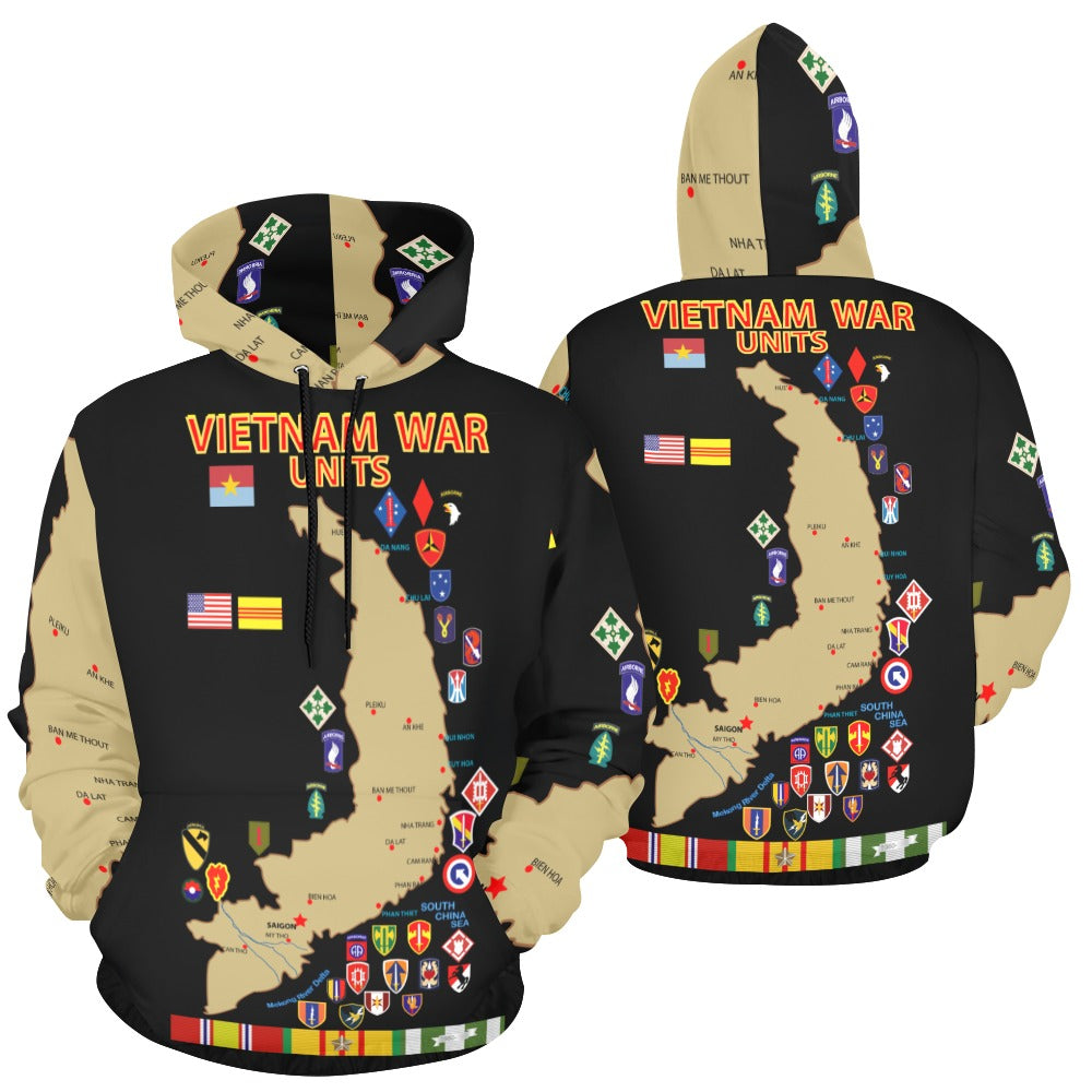 Men's All Over Print Hoodie (USA Size) (Model H13) - Map - Vietnam Units - 3