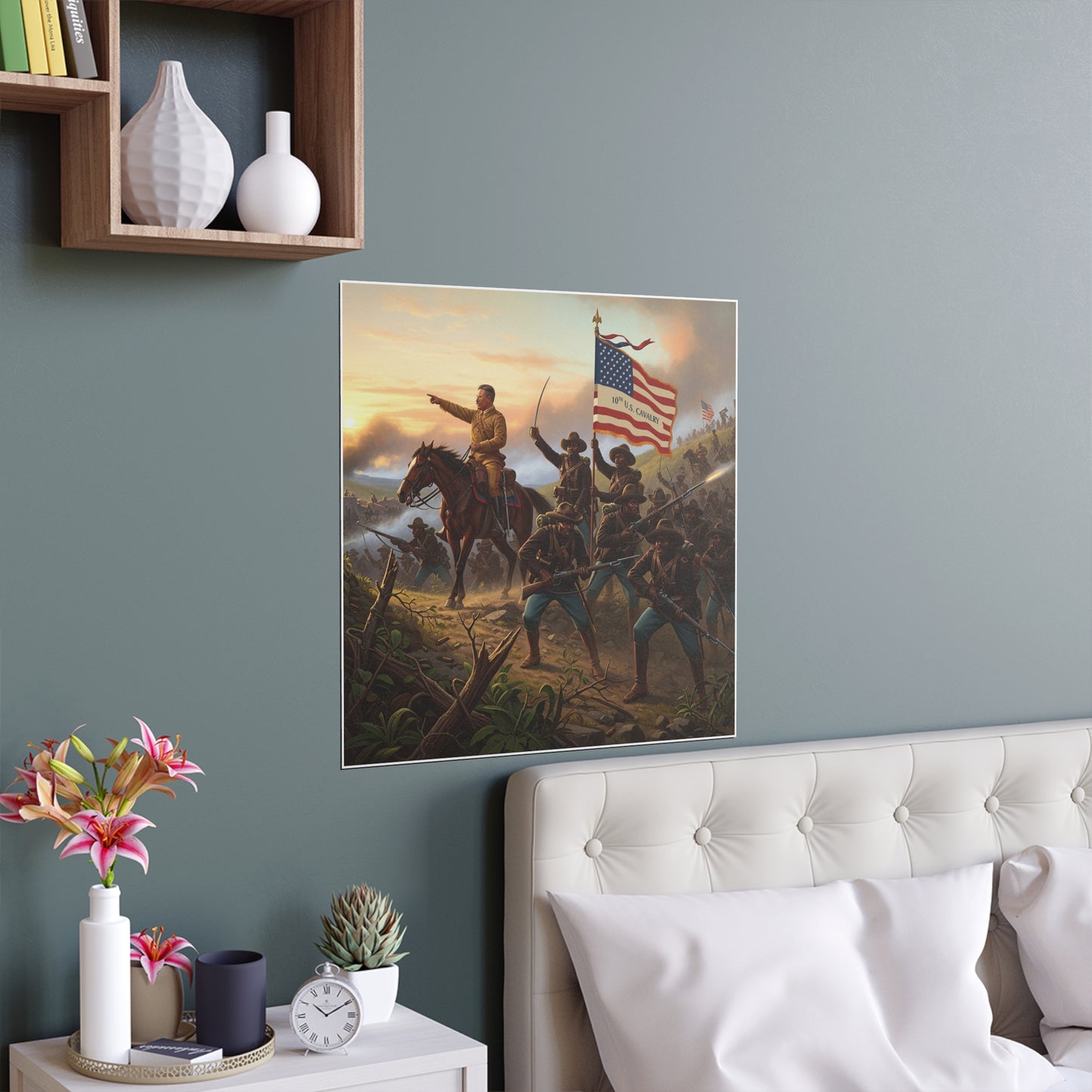 Indoor and Outdoor Silk Posters - Charge up JanJuan Hill