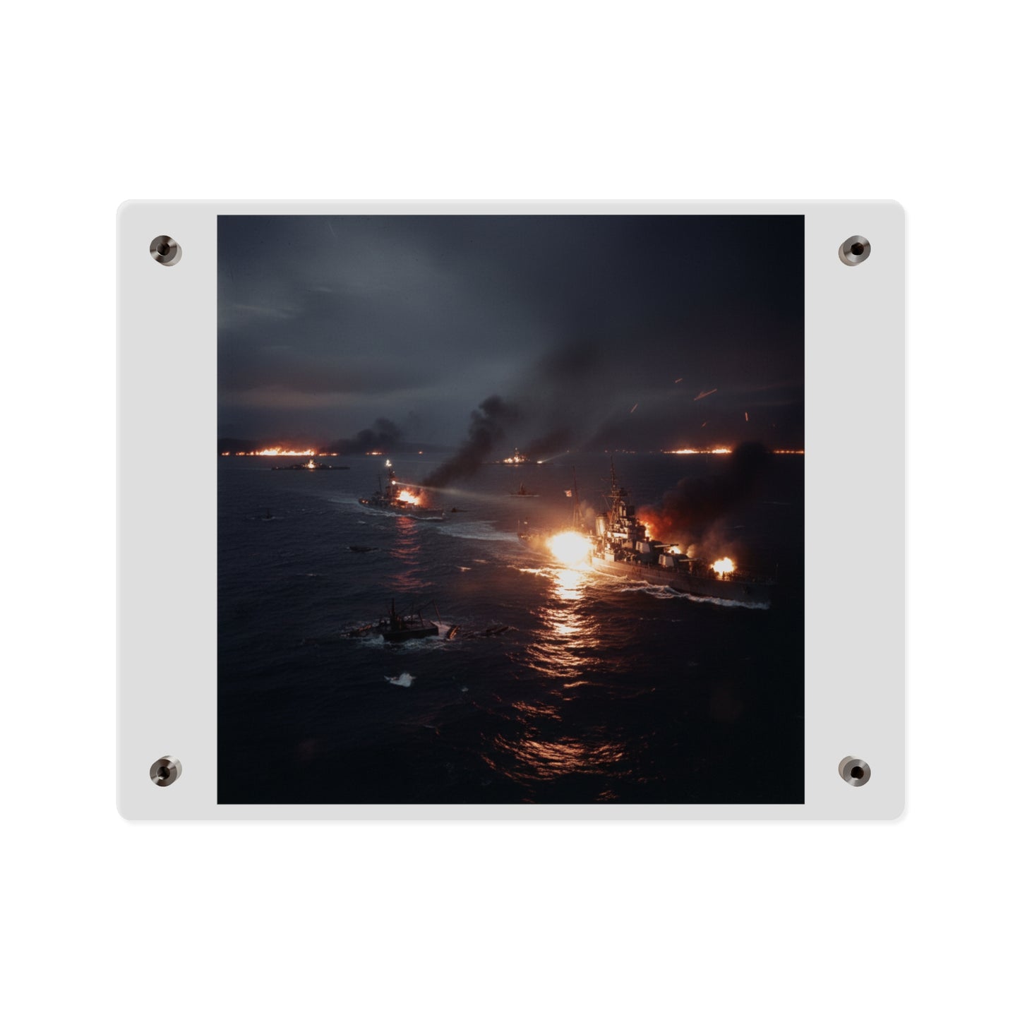 Acrylic Wall Art Panel - WWII Suda Straights Battle