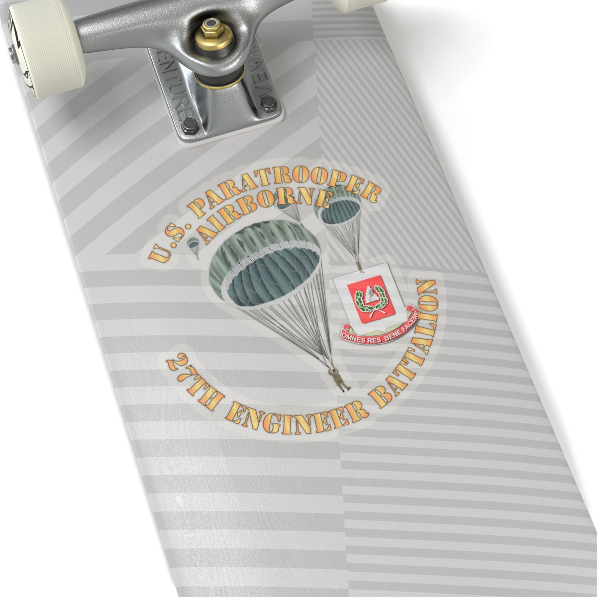 Kiss-Cut Stickers - United States Paratrooper - 27th Engineer Battalion