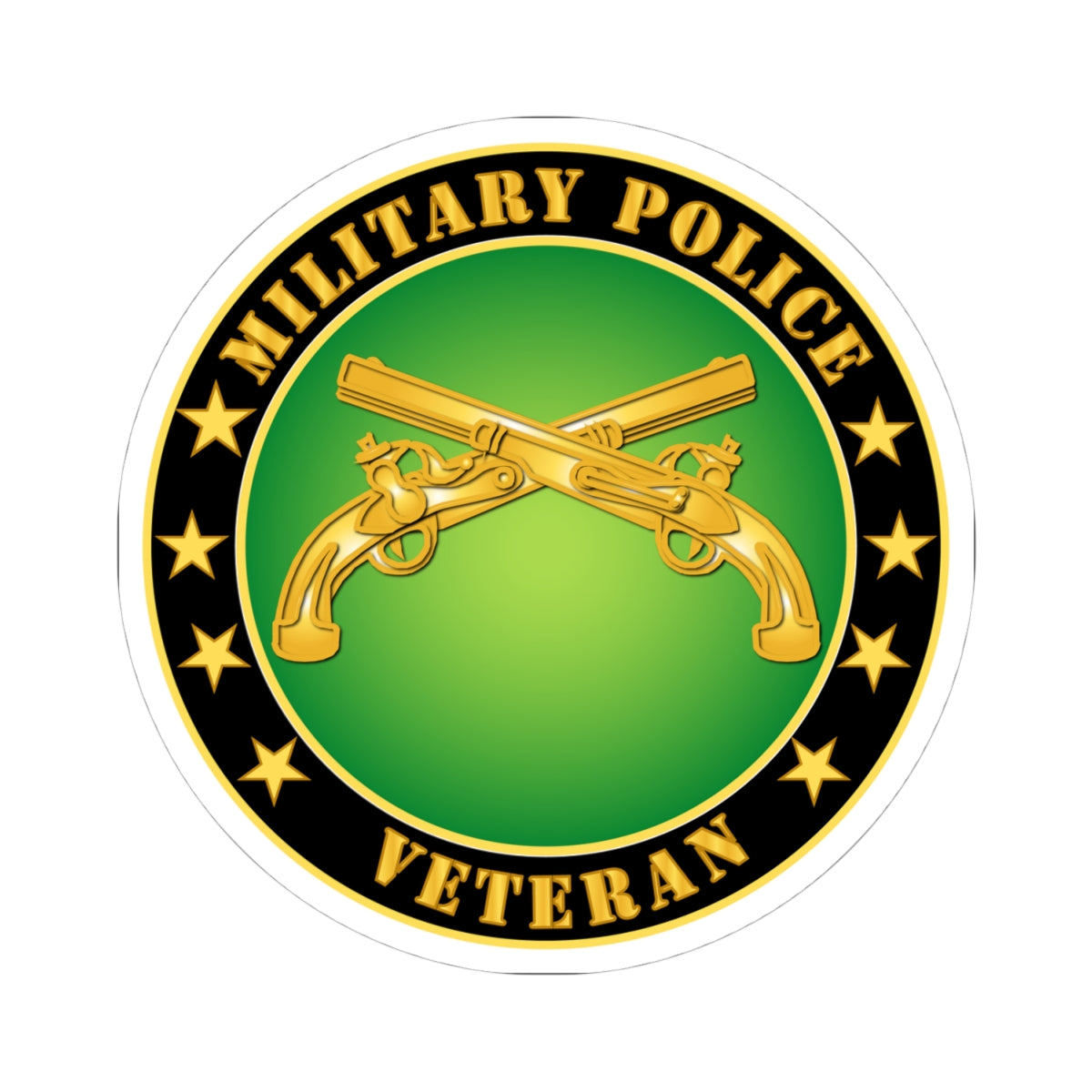 Kiss-Cut Stickers - Military Police Veteran