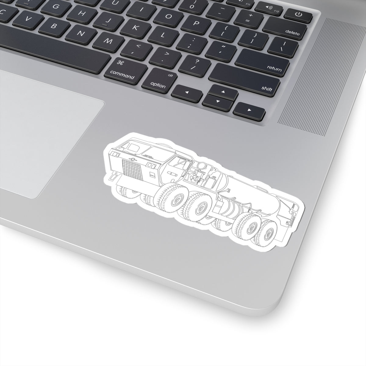 Kiss-Cut Stickers - Vehicle - Fuel Truck - Front Left Oblique X 300