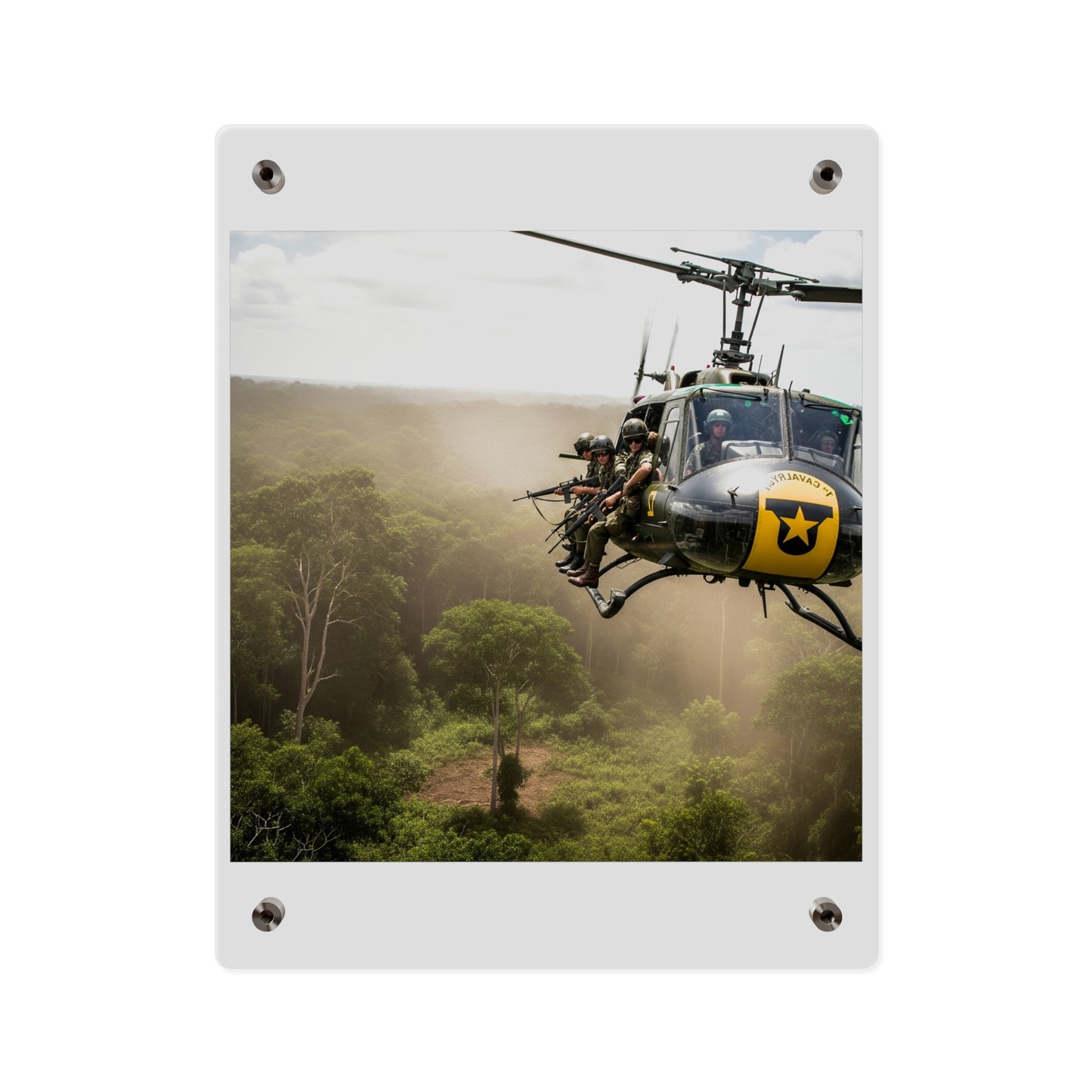 Acrylic Wall Art Panel - 1st Cavalry Division - Air Assault - Vietnam