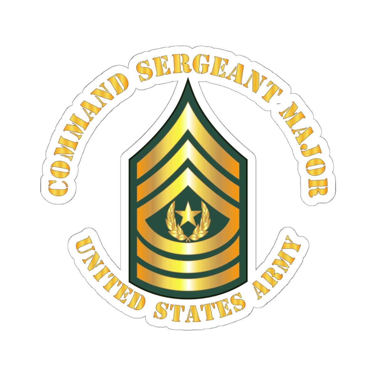 Kiss-Cut Stickers -  Command Sergeant Major - CSM