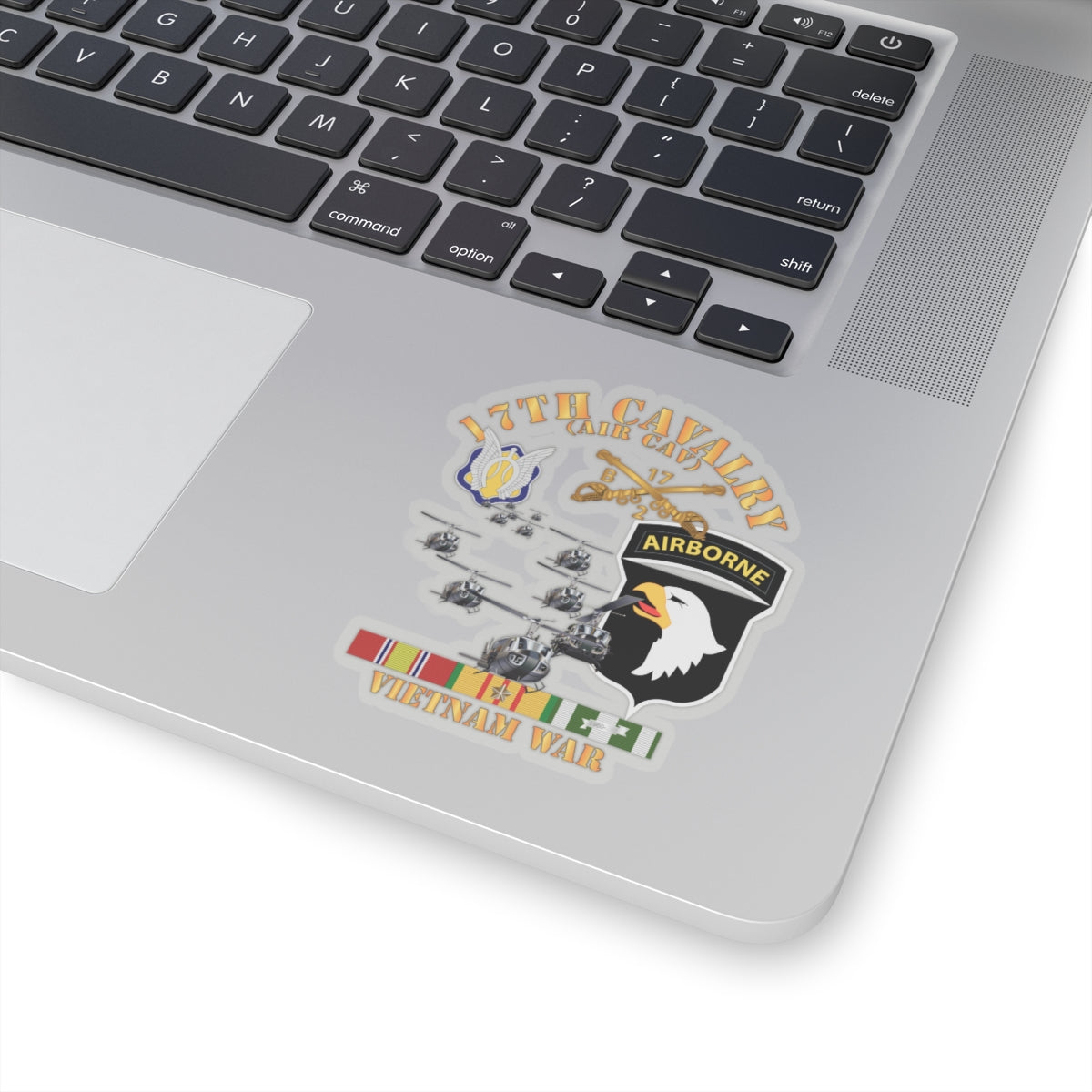 Kiss-Cut Stickers - Bravo Troop 2nd Squadron 17th Cav - 101st Airborne Div w VN SVC