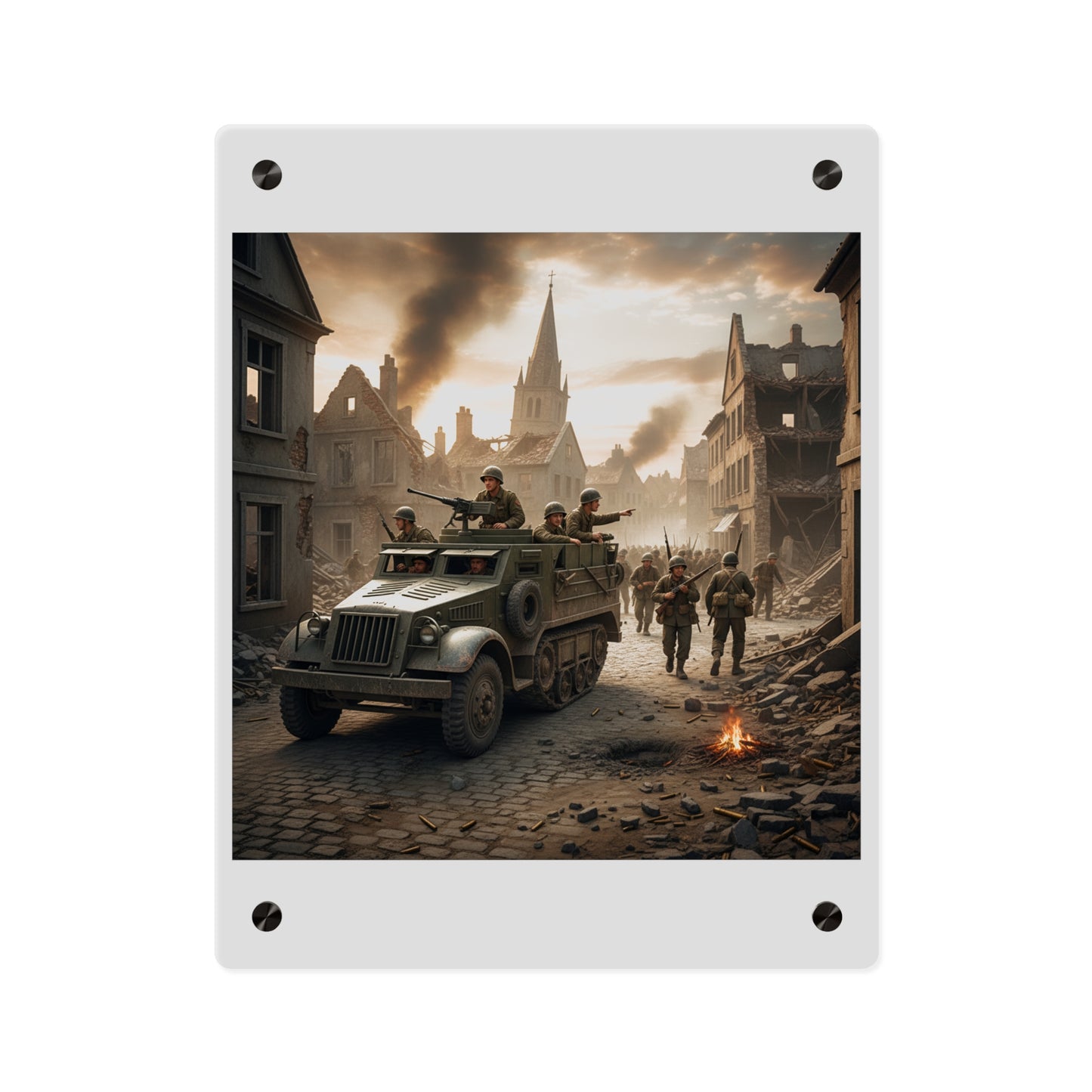 Acrylic Wall Art Panel - M3A1 Half-track