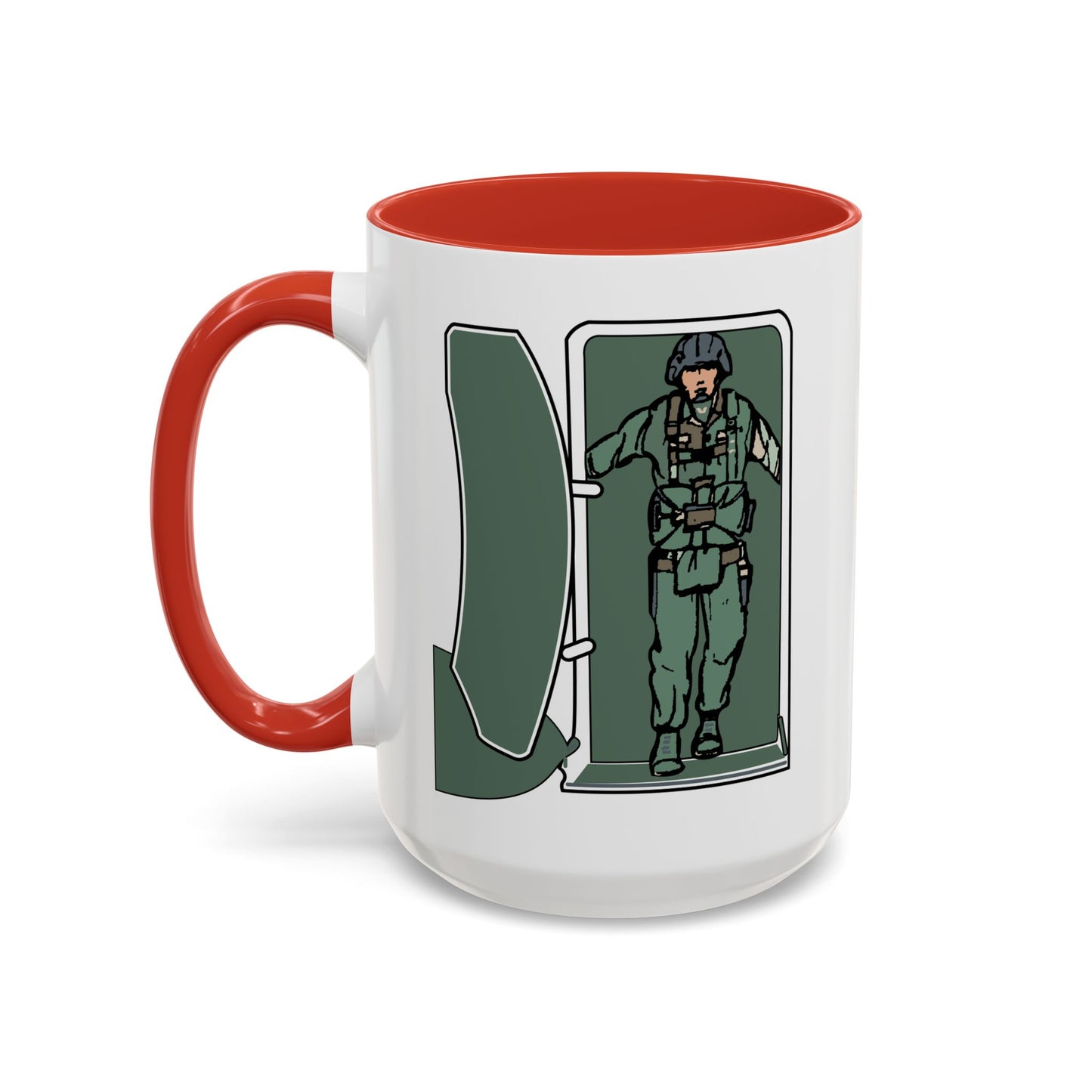 Accent Coffee Mug (11oz & 15oz) - Airborne - JM Door Check X 300