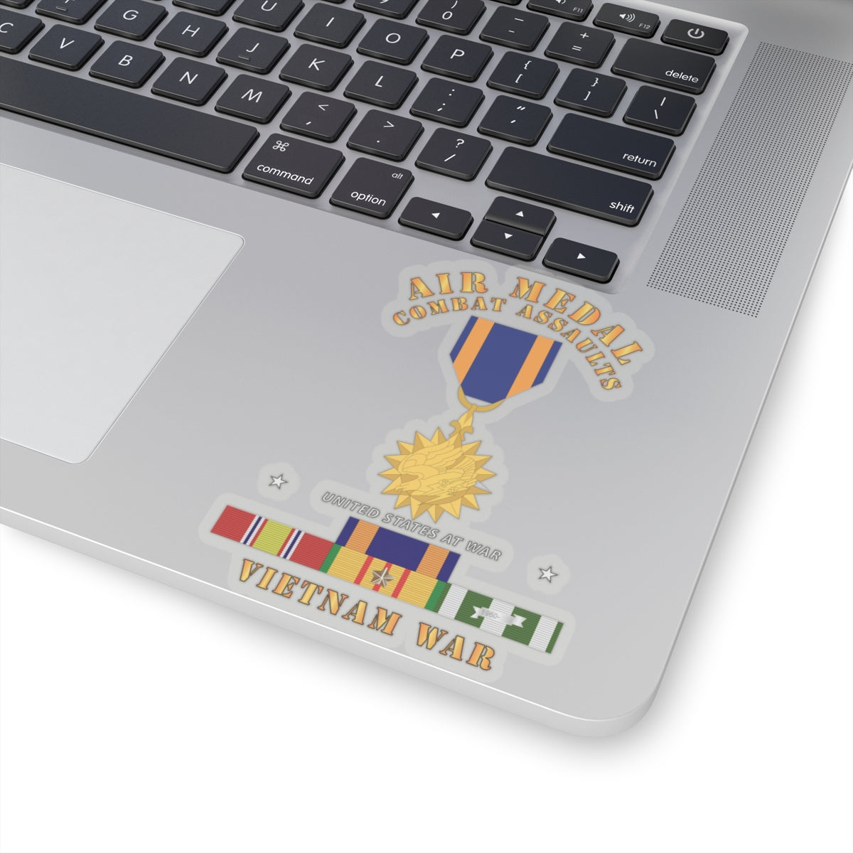 Kiss-Cut Stickers - Air Medal - Combat Assaults w VN SVC w Air Medal Ribbon