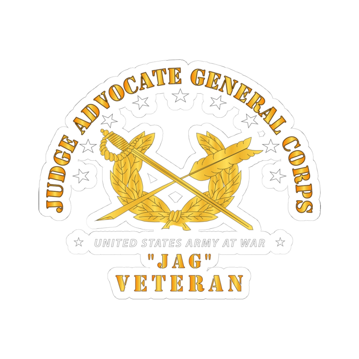 Kiss-Cut Stickers - JAG Branch Veteran