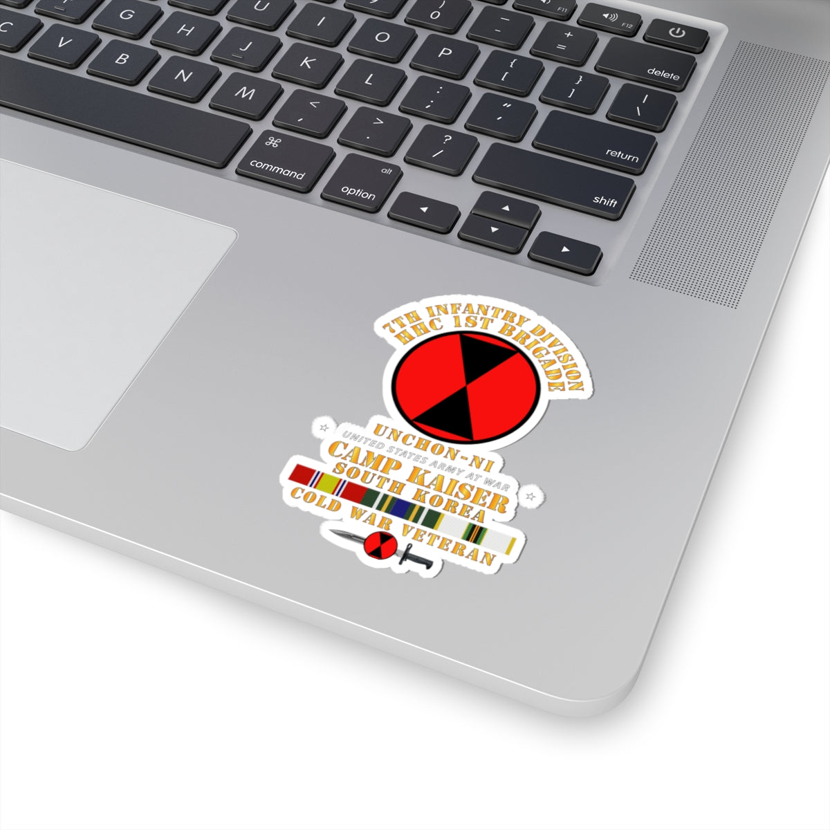 Kiss-Cut Stickers - HHC 1st Brigade - 7th ID - Camp Kaiser Korea - Unchon-Ni