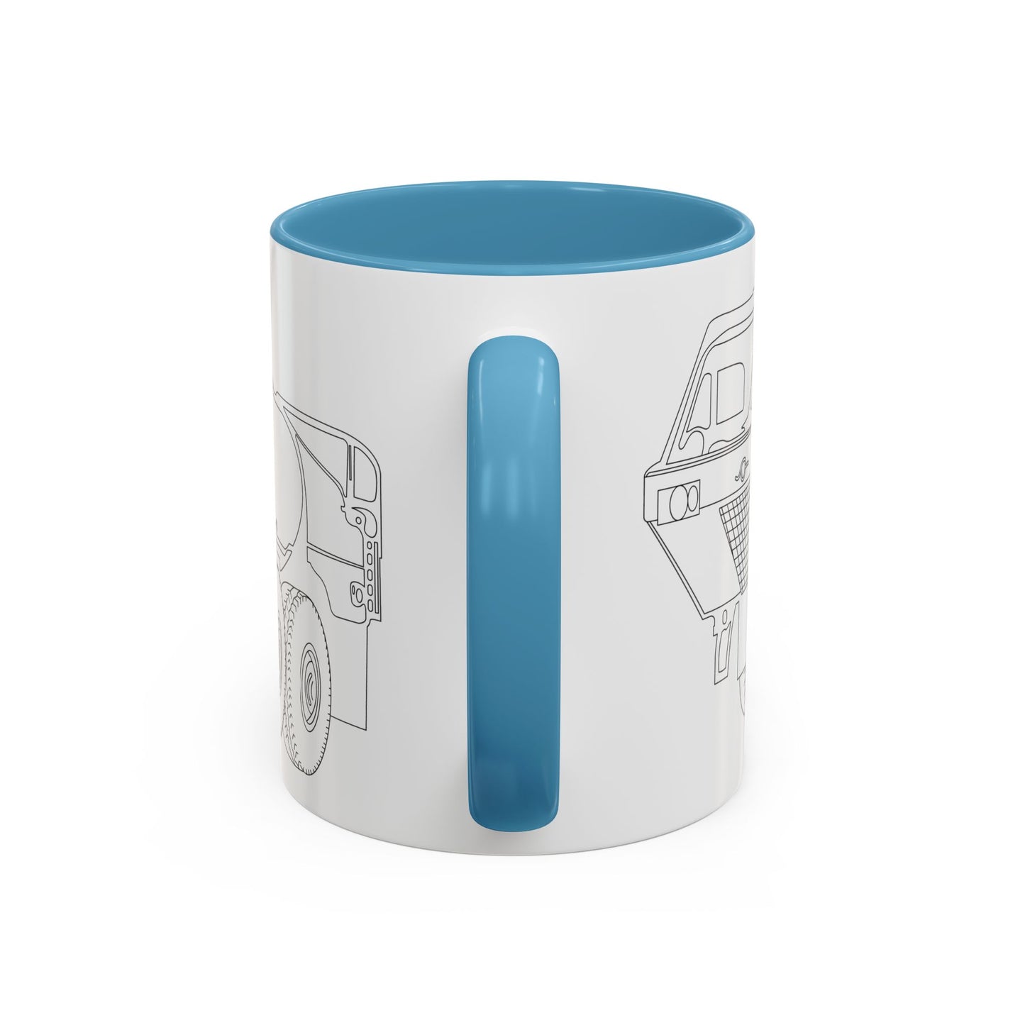 Accent Coffee Mug (11oz & 15oz) - Vehicle - Fuel Truck - Front Left Oblique X 300