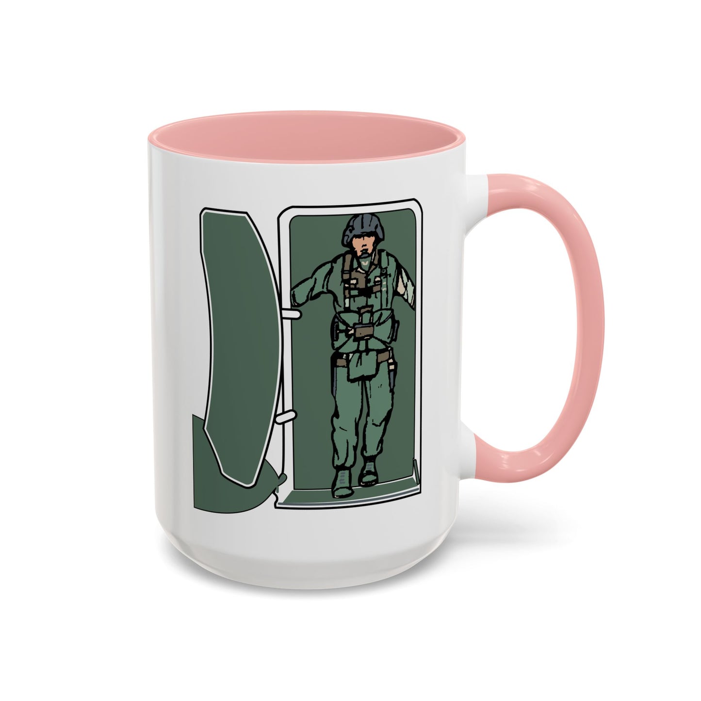 Accent Coffee Mug (11oz & 15oz) - Airborne - JM Door Check X 300