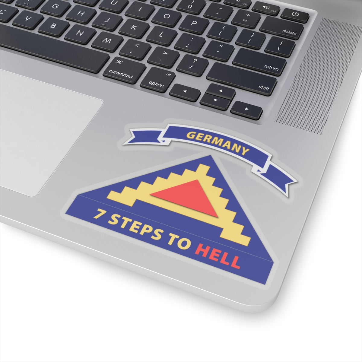 Kiss-Cut Stickers - 7th United States Army w 7 Steps Hell w Scroll