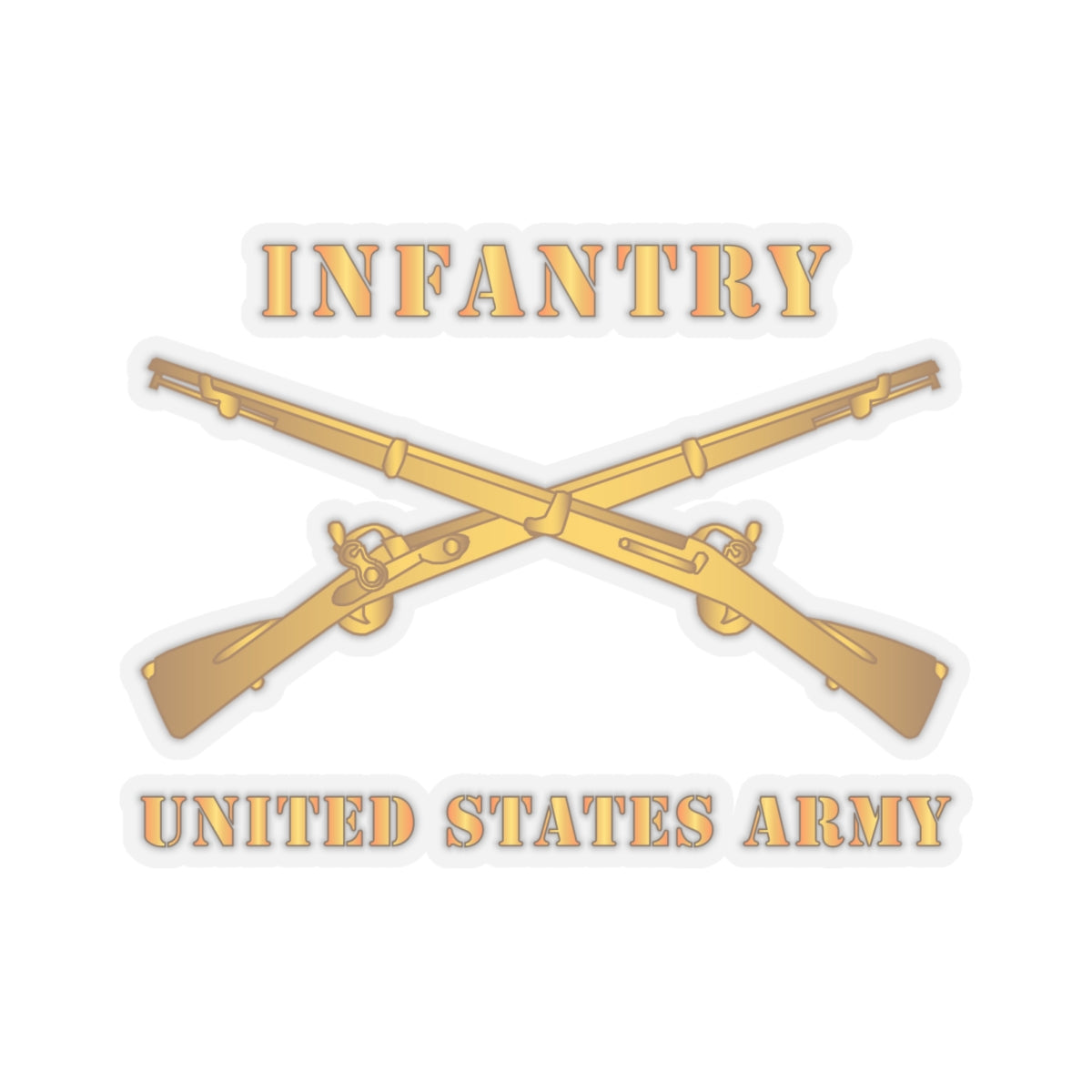 Kiss-Cut Stickers - Infantry - Branch - US Army X 300