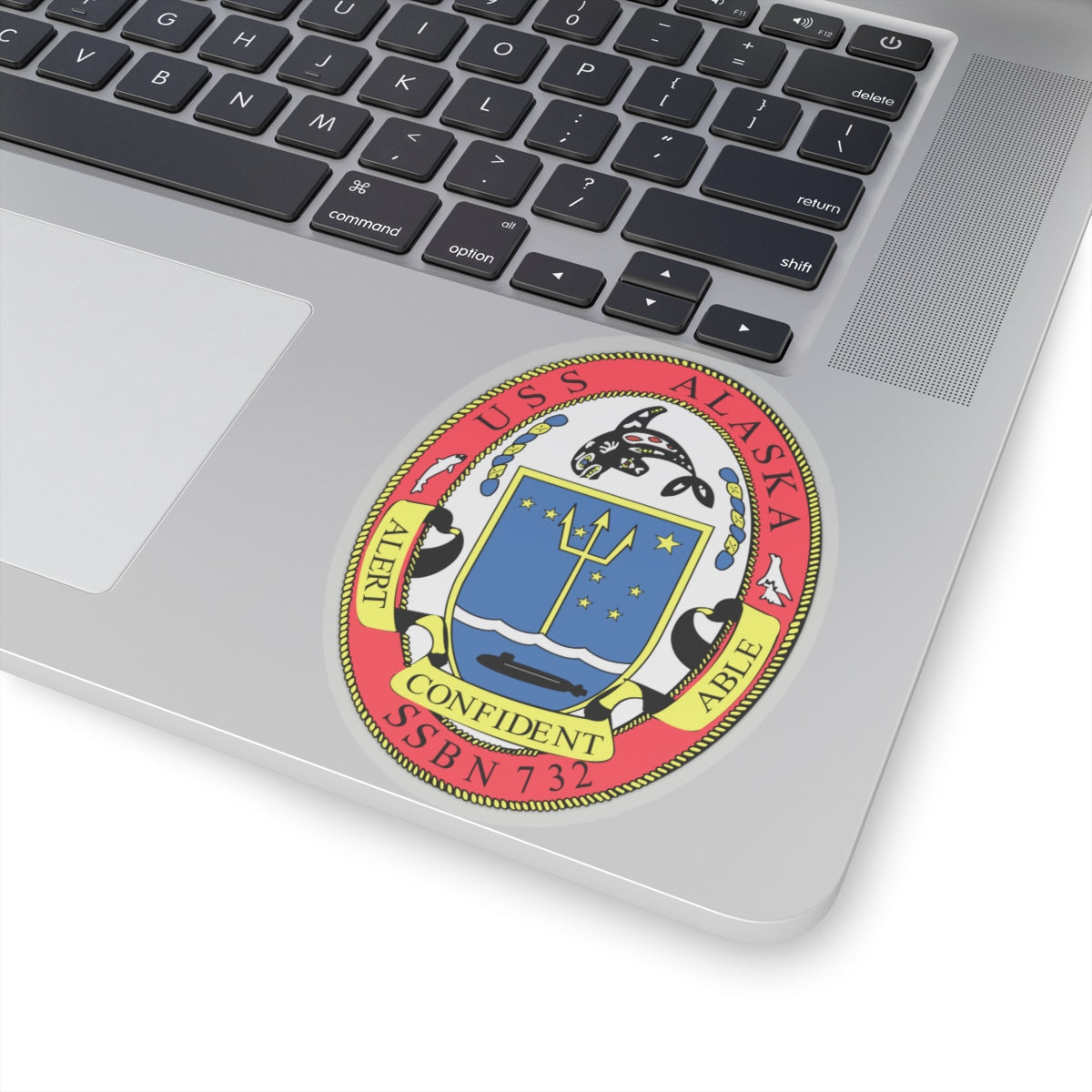 Kiss-Cut Stickers - Navy - USS Alaska (SSBN 732) wo Txt