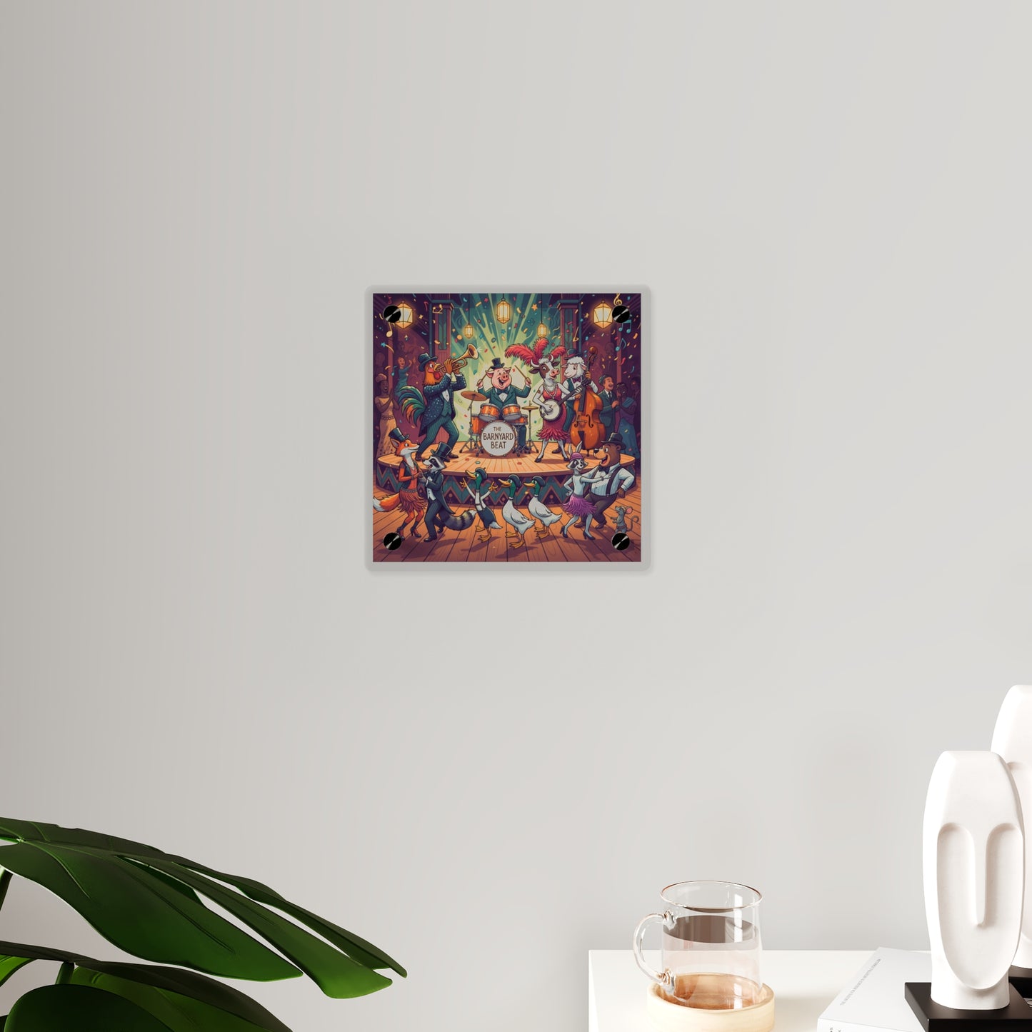 Acrylic Wall Art Panel - Farm Band Dance